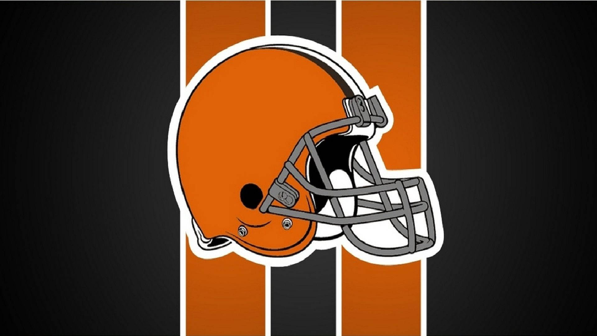 Cleveland Browns, orange football helmet, gray face mask, Full HD Desktop Wallpaper