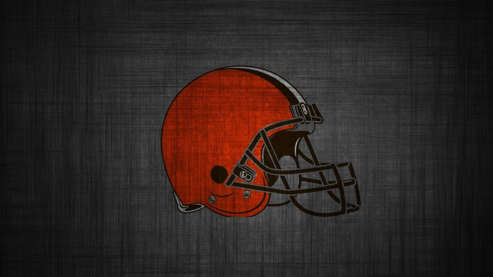 Cleveland Browns, orange football helmet, black facemask, Full HD Desktop Wallpaper