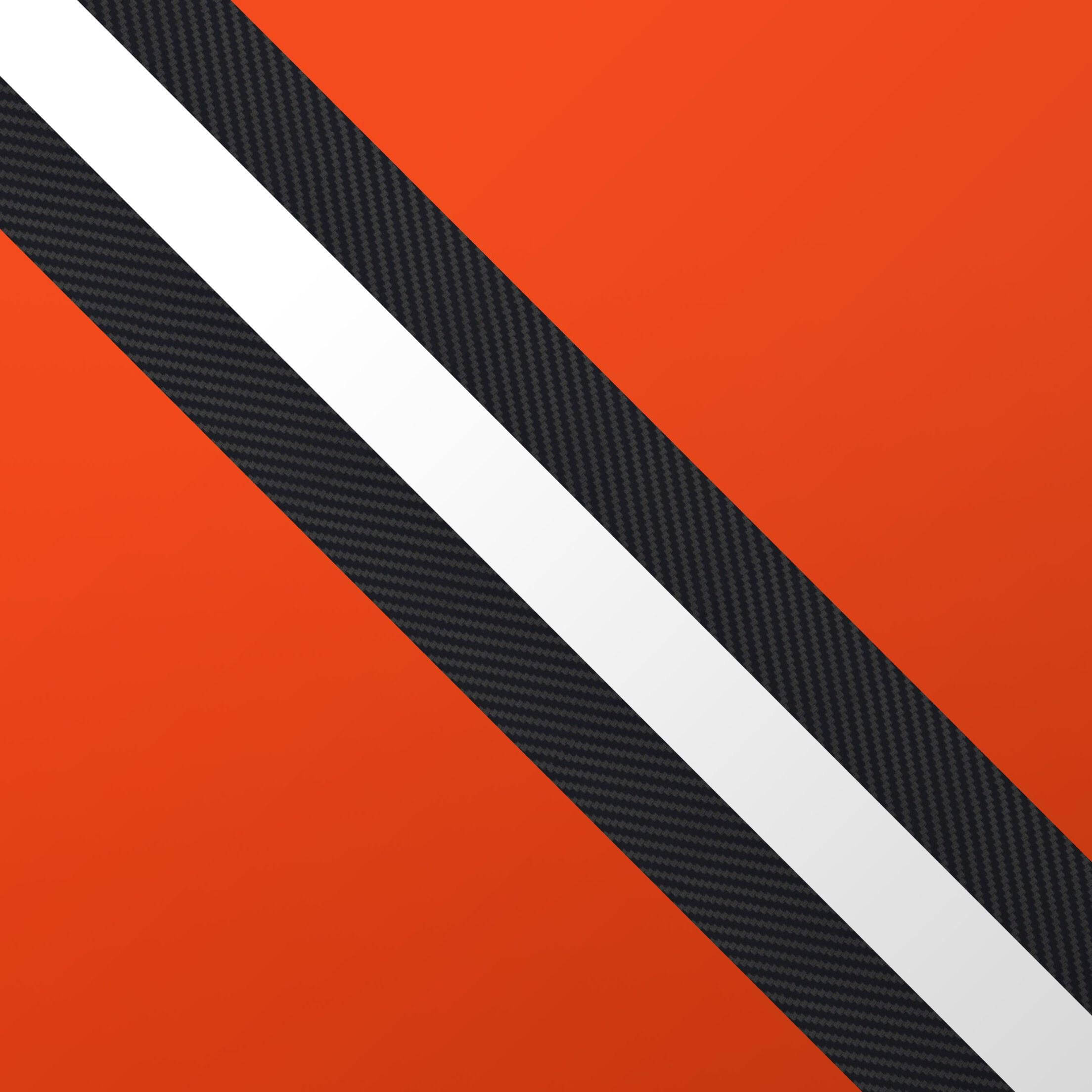 Cleveland Browns, orange, black carbon fiber stripe, Full HD Desktop Wallpaper