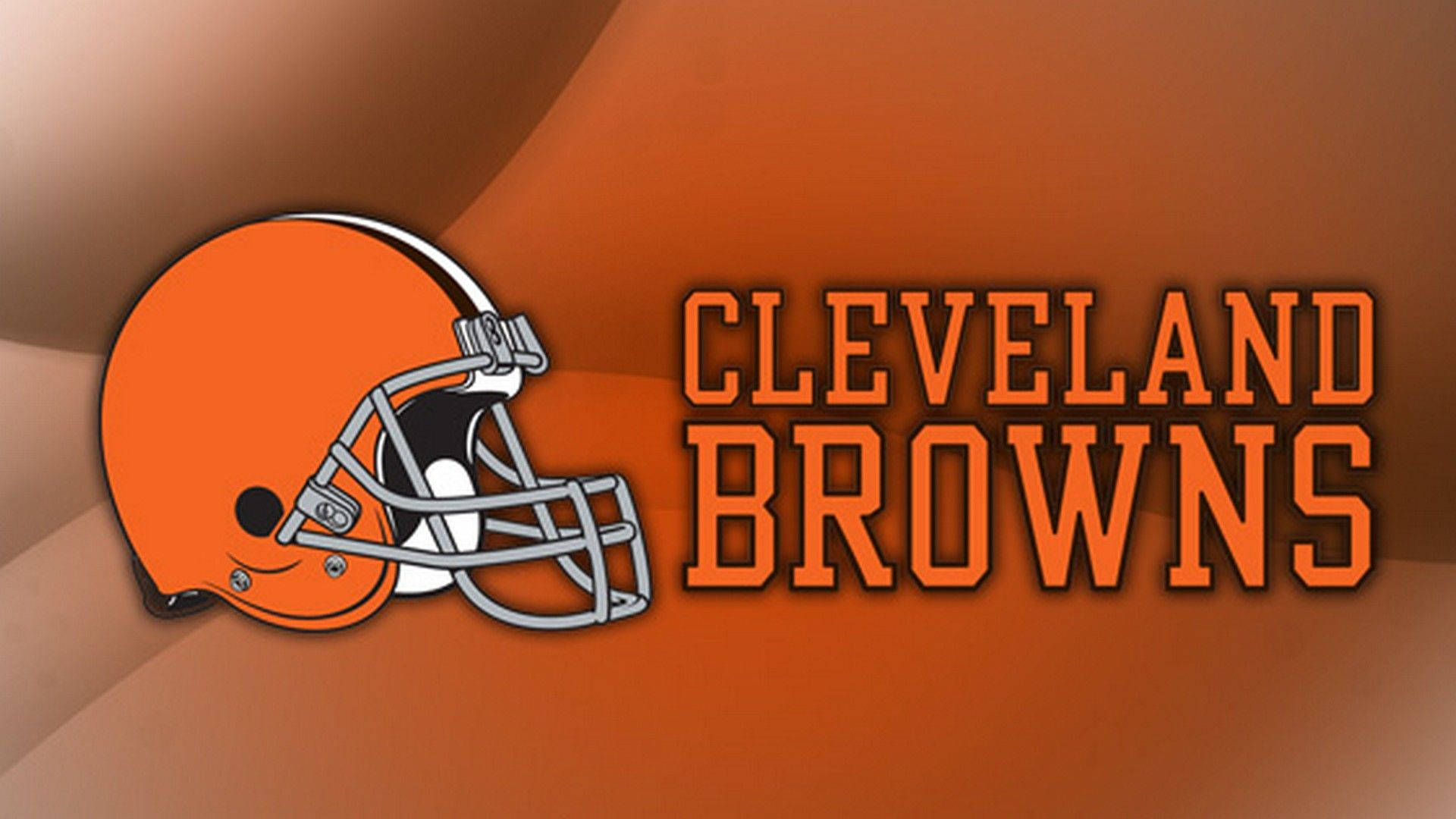 Cleveland Browns, football helmet logo, orange and brown, Full HD Desktop Wallpaper