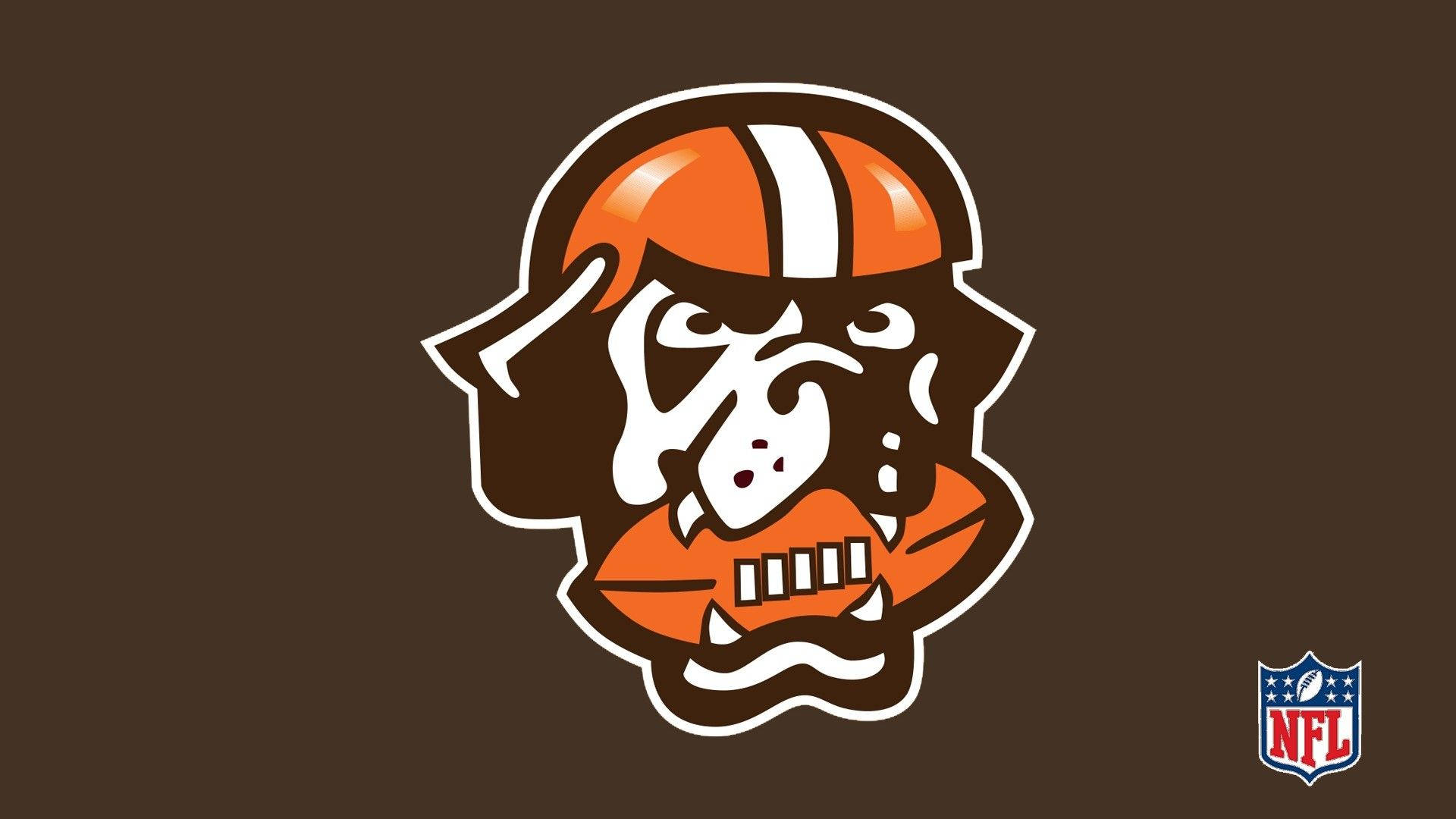 Cleveland Browns, brown and orange mascot, football, Full HD Desktop Wallpaper