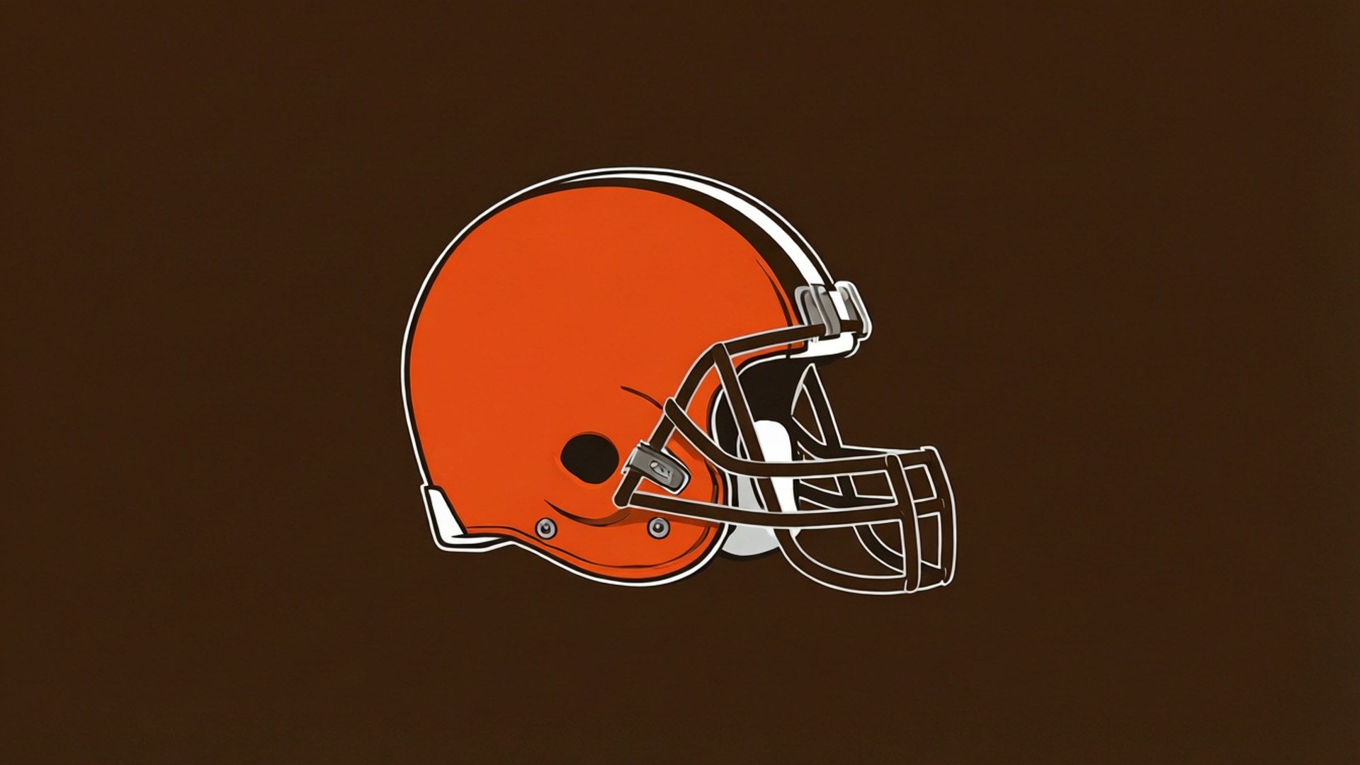 Cleveland Browns, orange football helmet, white trim, Full HD Desktop Wallpaper