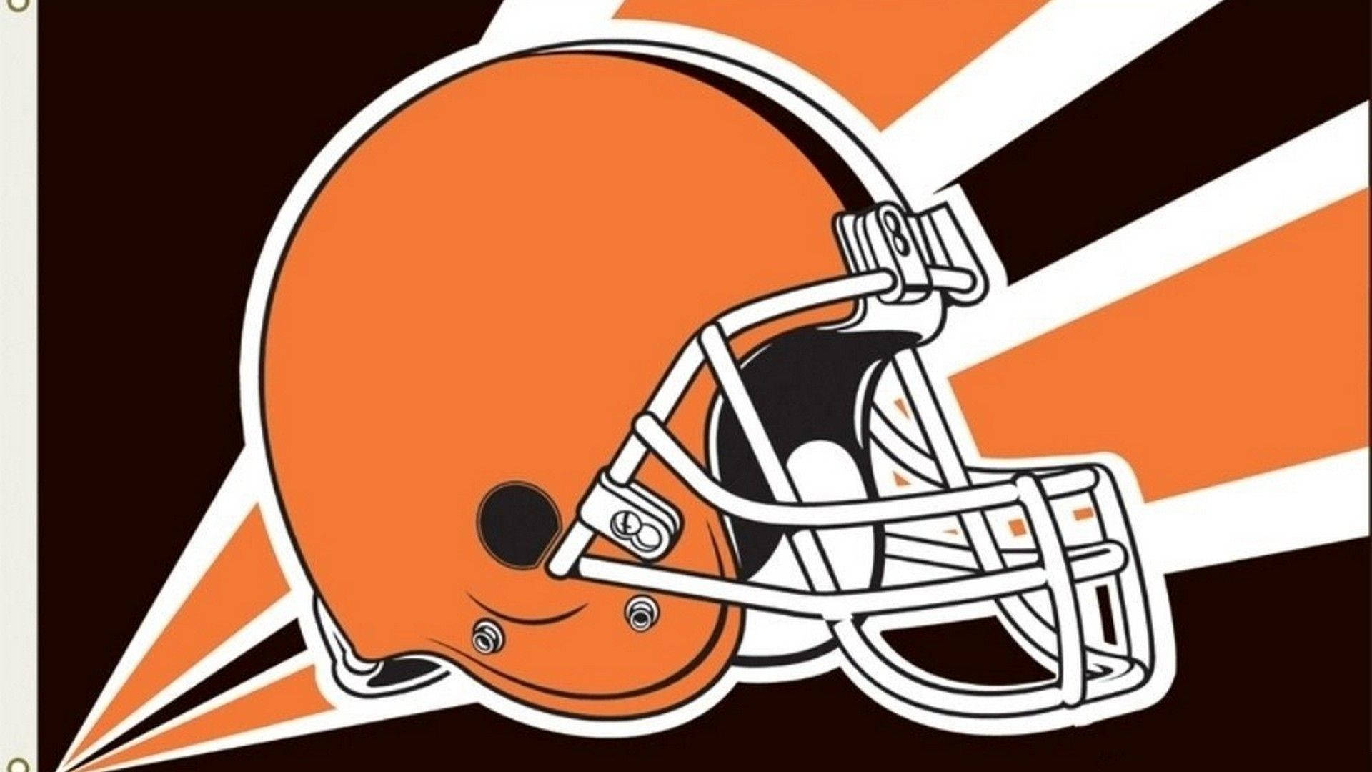 Cleveland Browns, orange football helmet, white facemask, Full HD Desktop Wallpaper