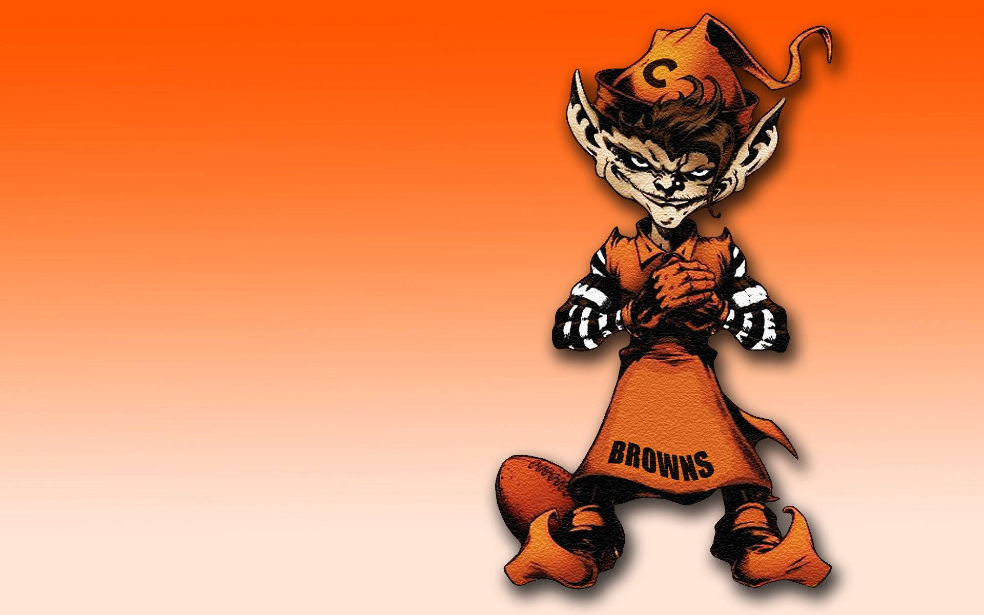 Cleveland Browns, mascot, orange cat, Full HD Desktop Wallpaper