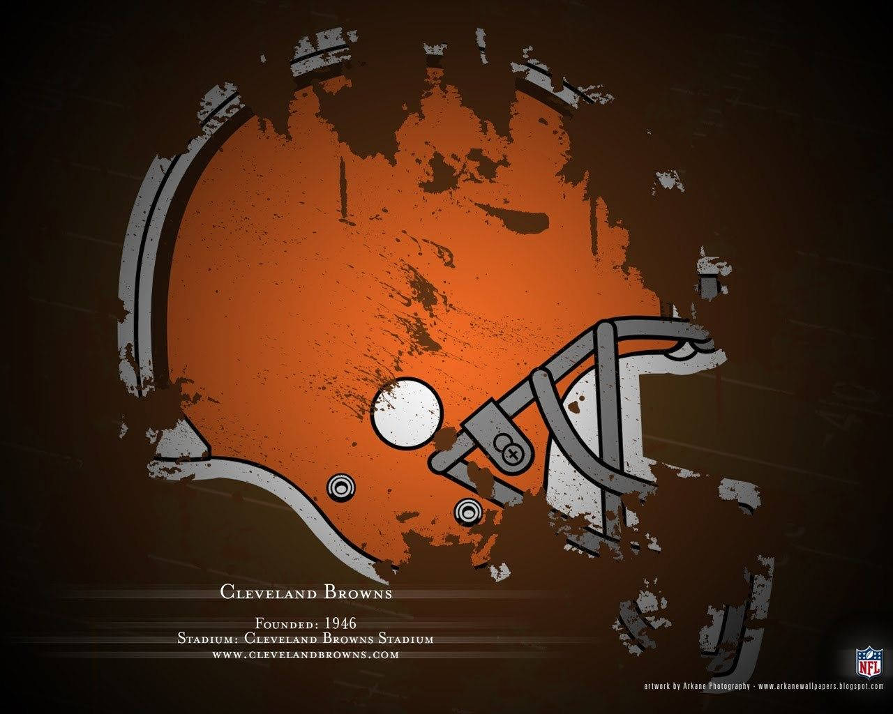 Cleveland Browns, orange, brown, HD Desktop Wallpaper