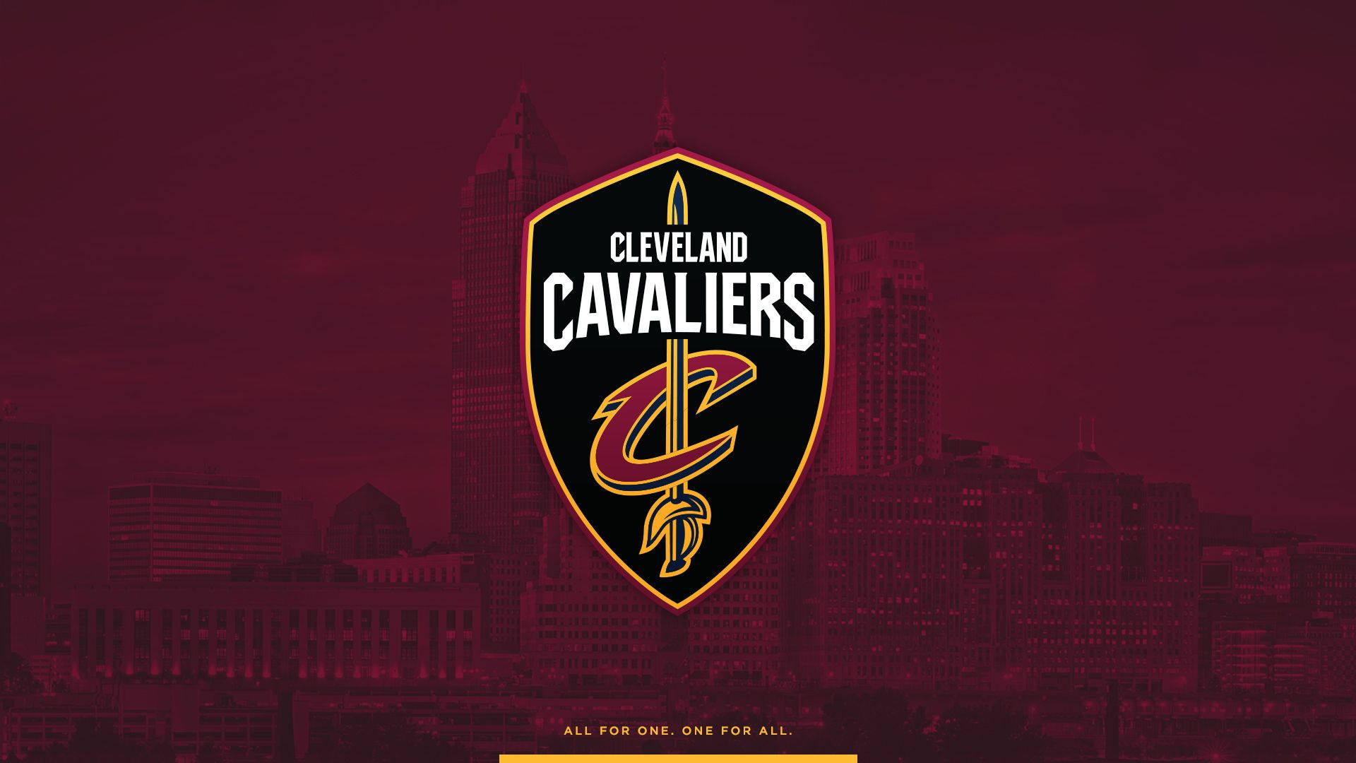Cleveland Cavaliers, maroon, logo, Full HD Desktop Wallpaper