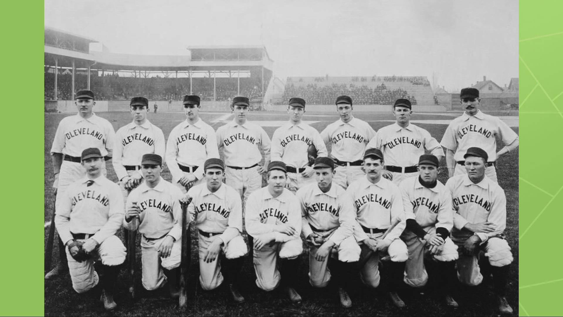 Cleveland Guardians, vintage black and white photo, baseball team, Full HD Desktop Wallpaper