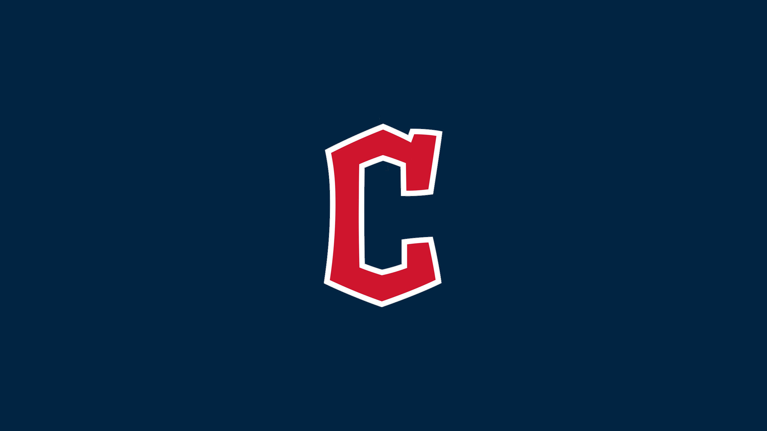 Cleveland Guardians, C Logo, red letter C, 2K Desktop Wallpaper