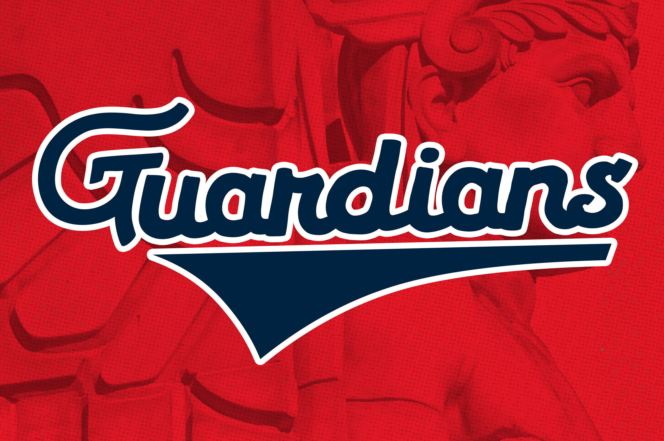 Cleveland Guardians, Guardians, navy blue, 2K Desktop Wallpaper