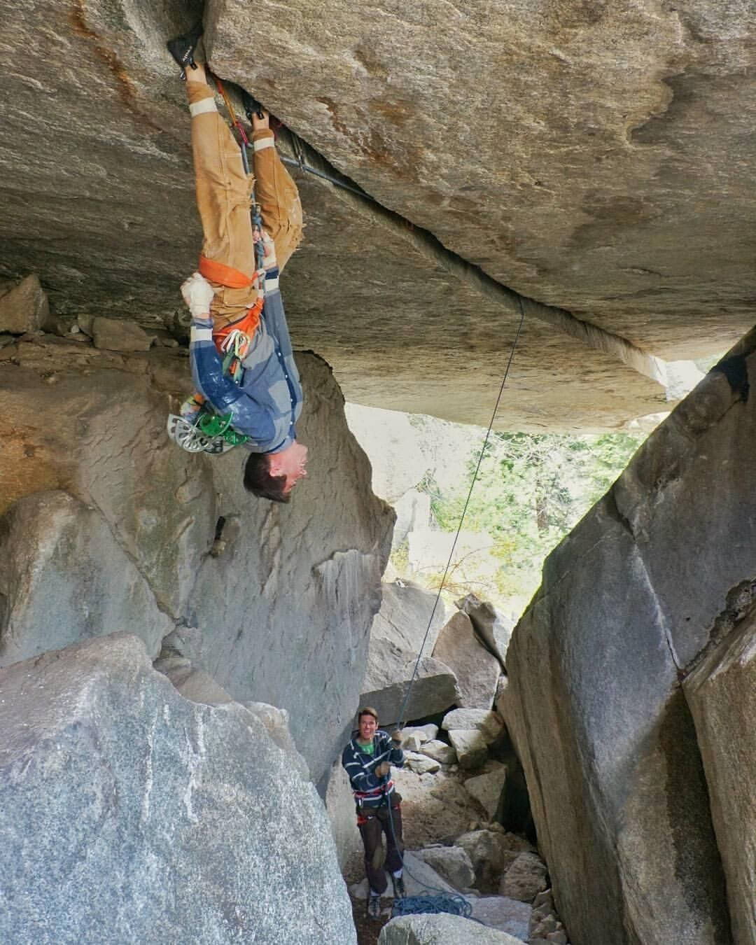 sport climbing, rock overhang, narrow canyon, HD Phone Wallpaper