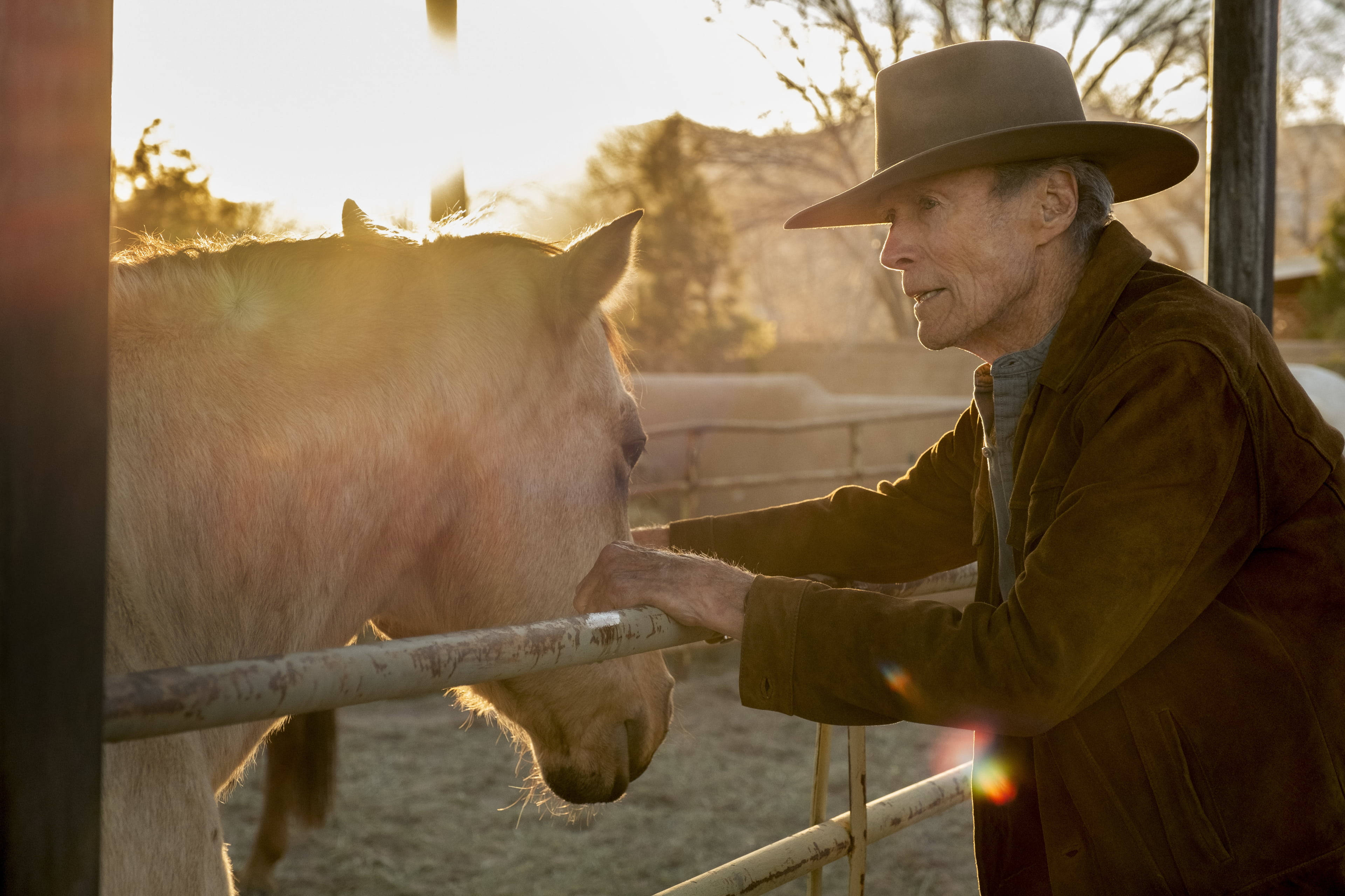 Clint Eastwood, cowboy hat, light-colored horse, 4K Desktop Wallpaper