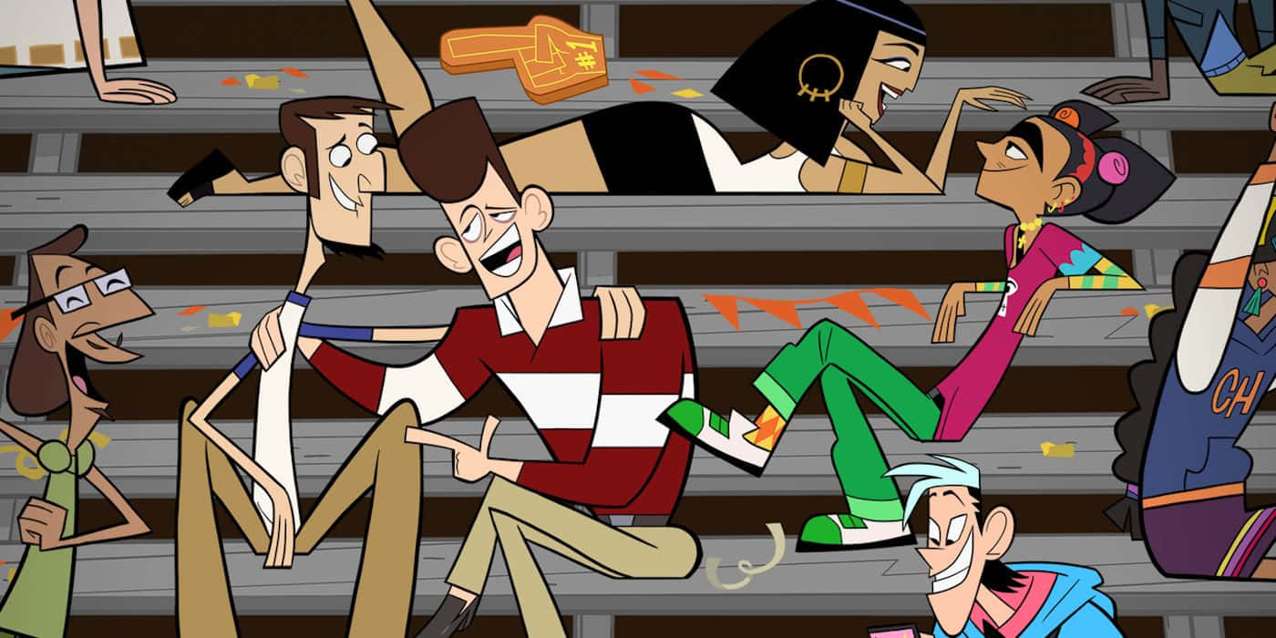 Clone High, animated characters, stadium bleachers, HD Desktop Wallpaper