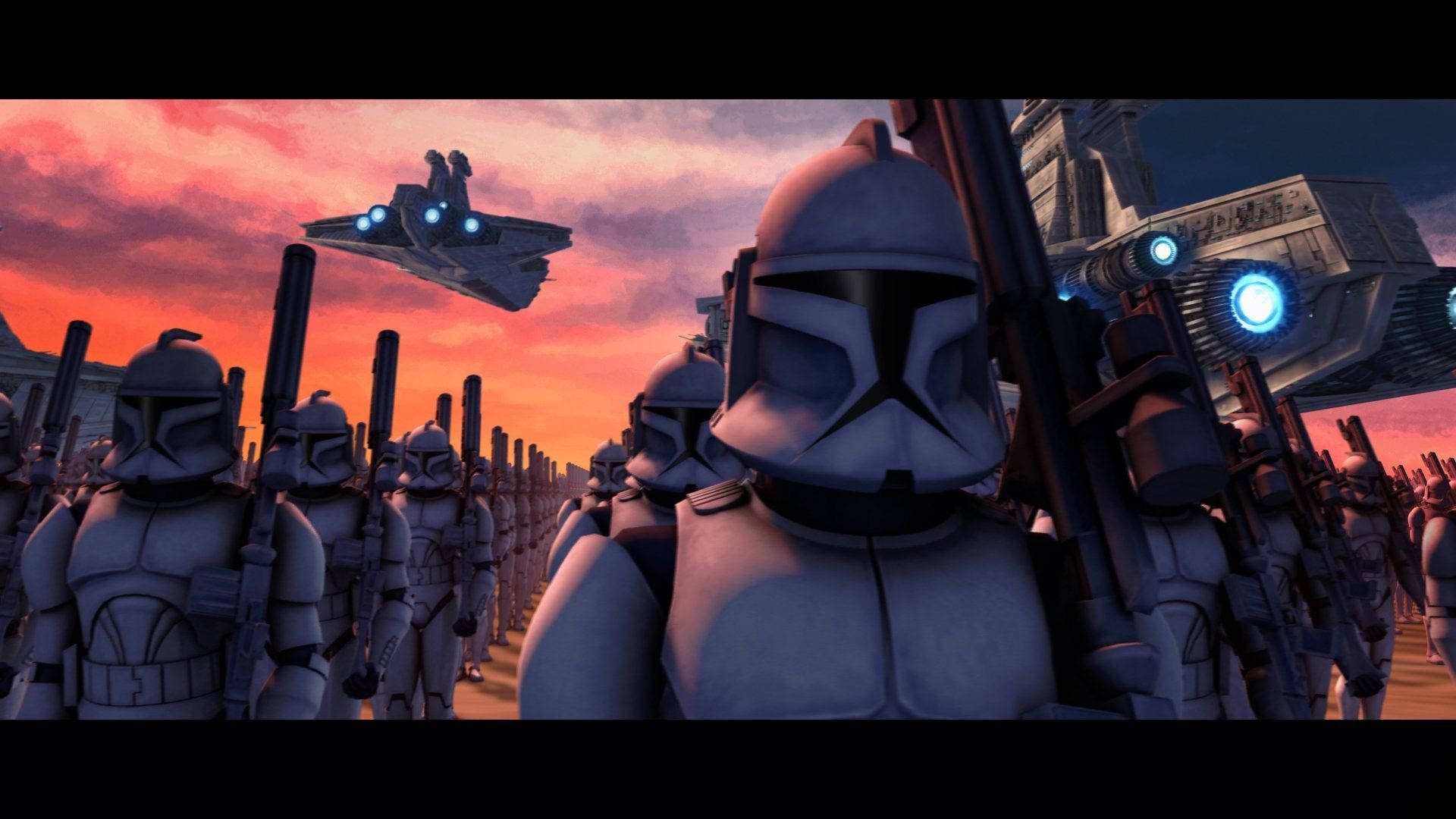 Clone Trooper, sunset, starfighters, Full HD Desktop Wallpaper