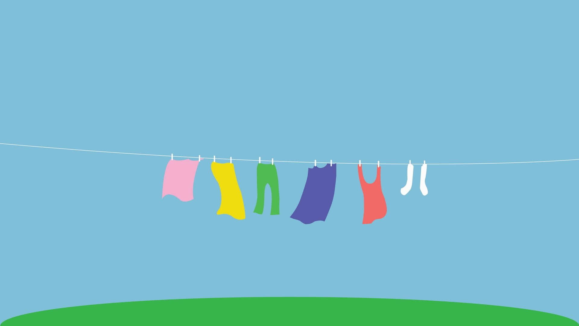 clothing design, white line, clear blue sky, Full HD Desktop Wallpaper