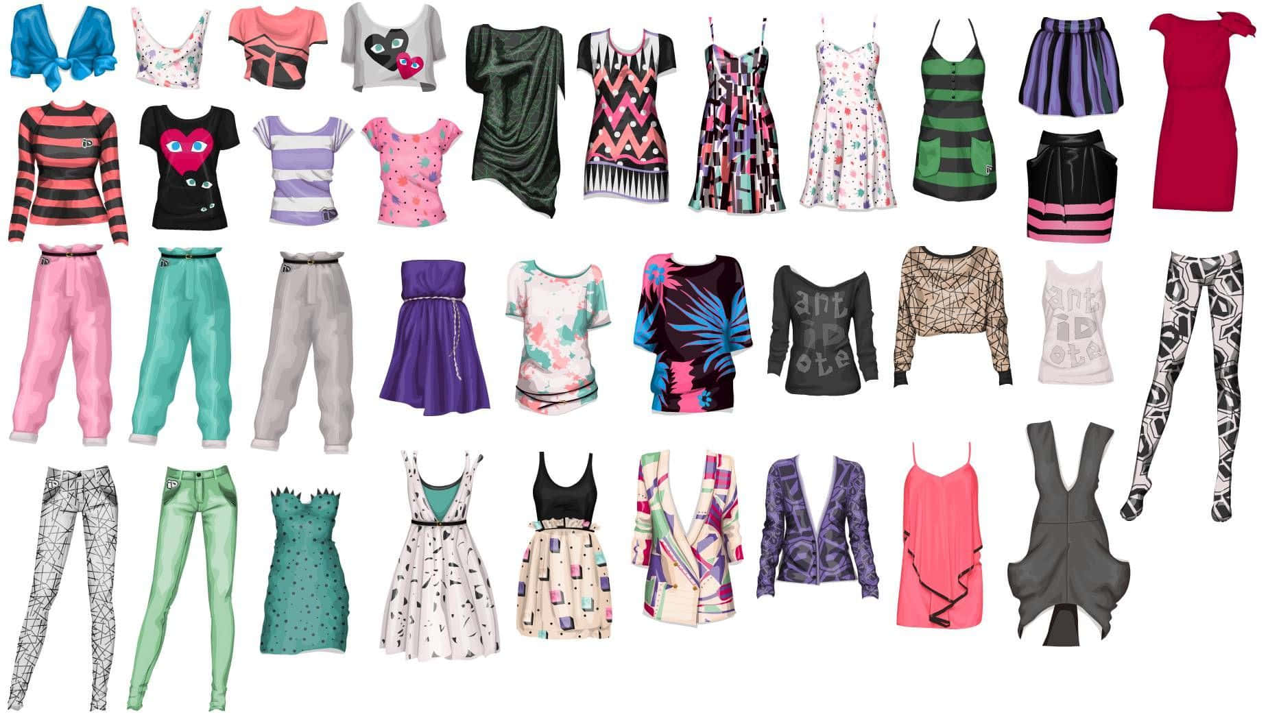 clothing design, women's clothing, tops, HD Desktop Wallpaper