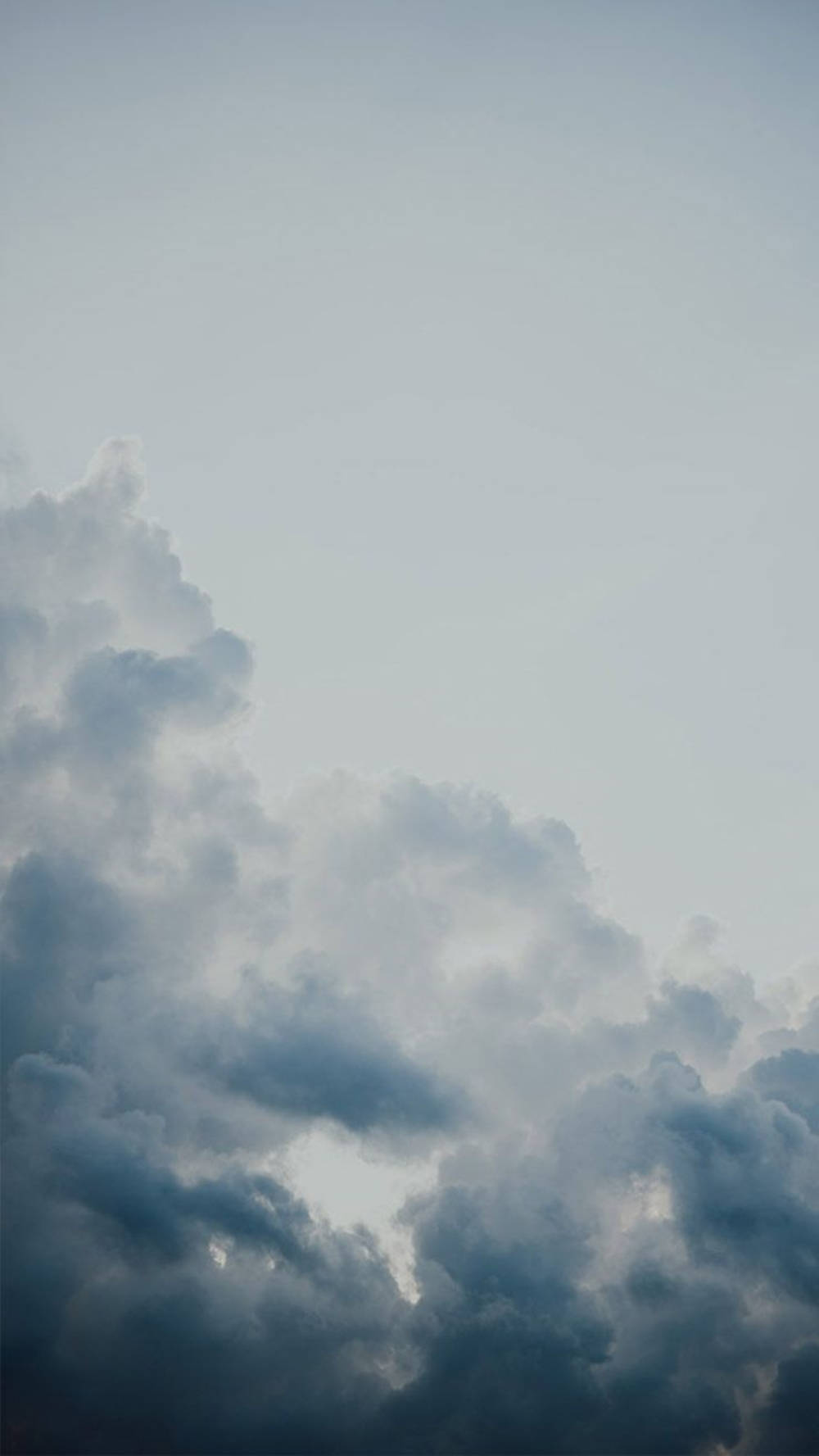 Grey iPhone, dark clouds, twilight sky, HD Phone Wallpaper