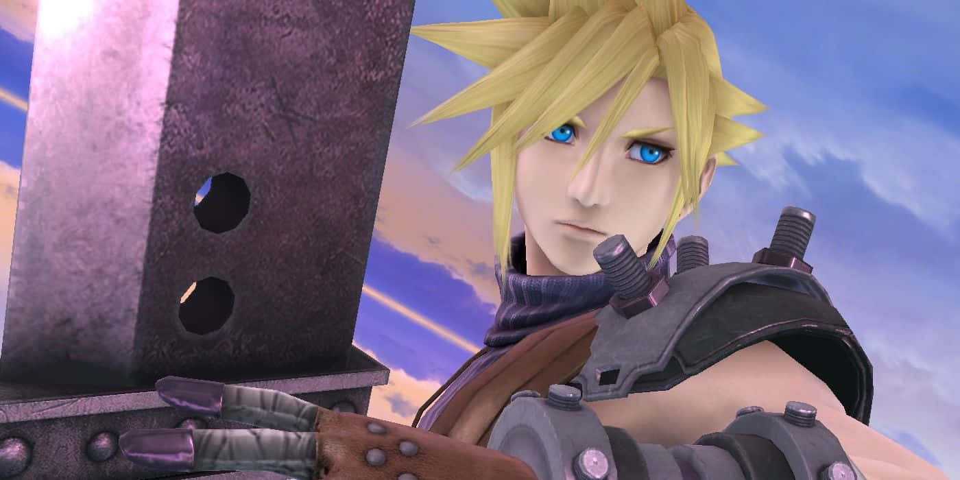 Cloud Strife, spiky blonde-haired, blue eyes, HD Desktop Wallpaper