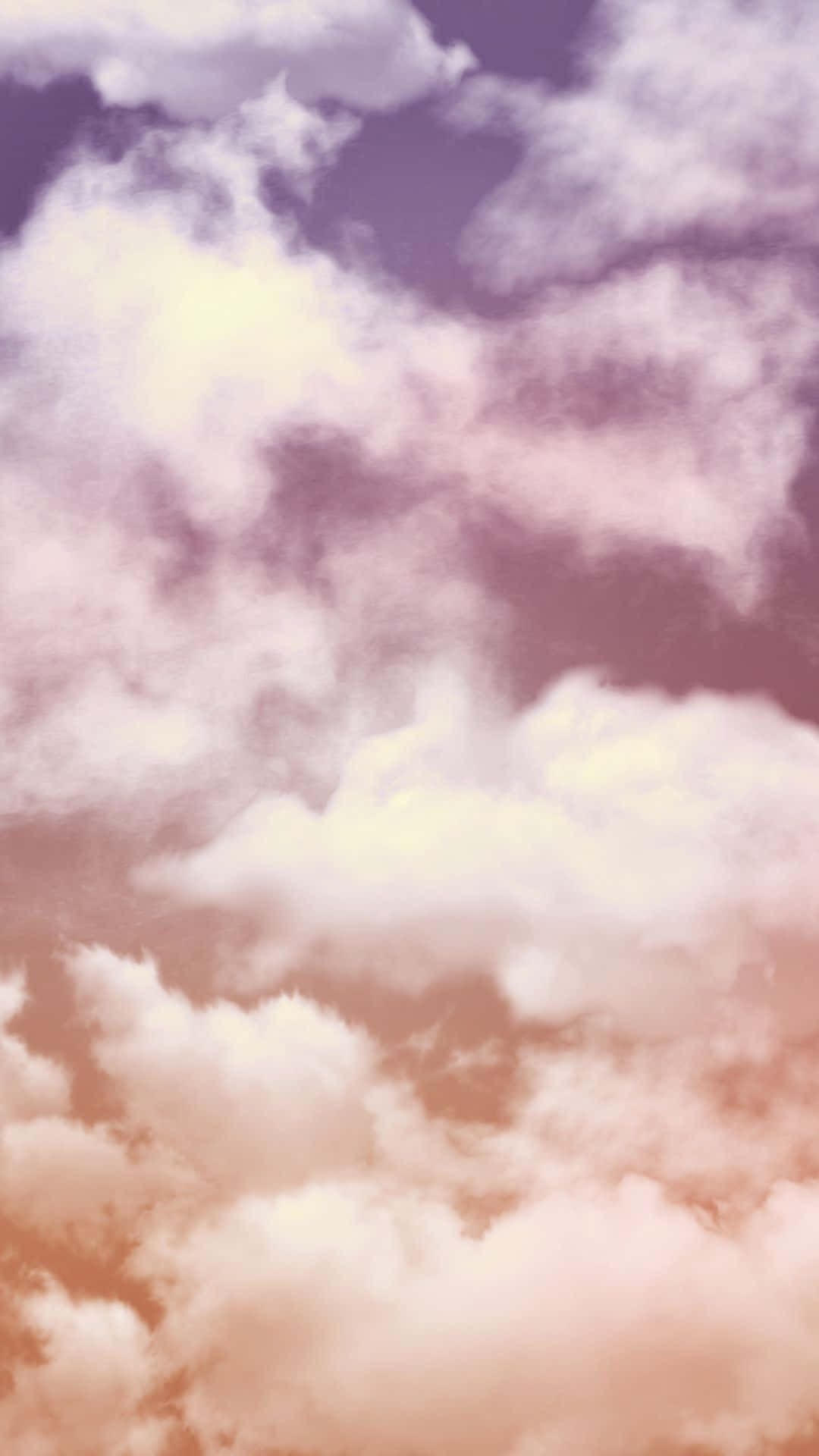 pastel clouds, gradient sky, lavender, Full HD Phone Wallpaper
