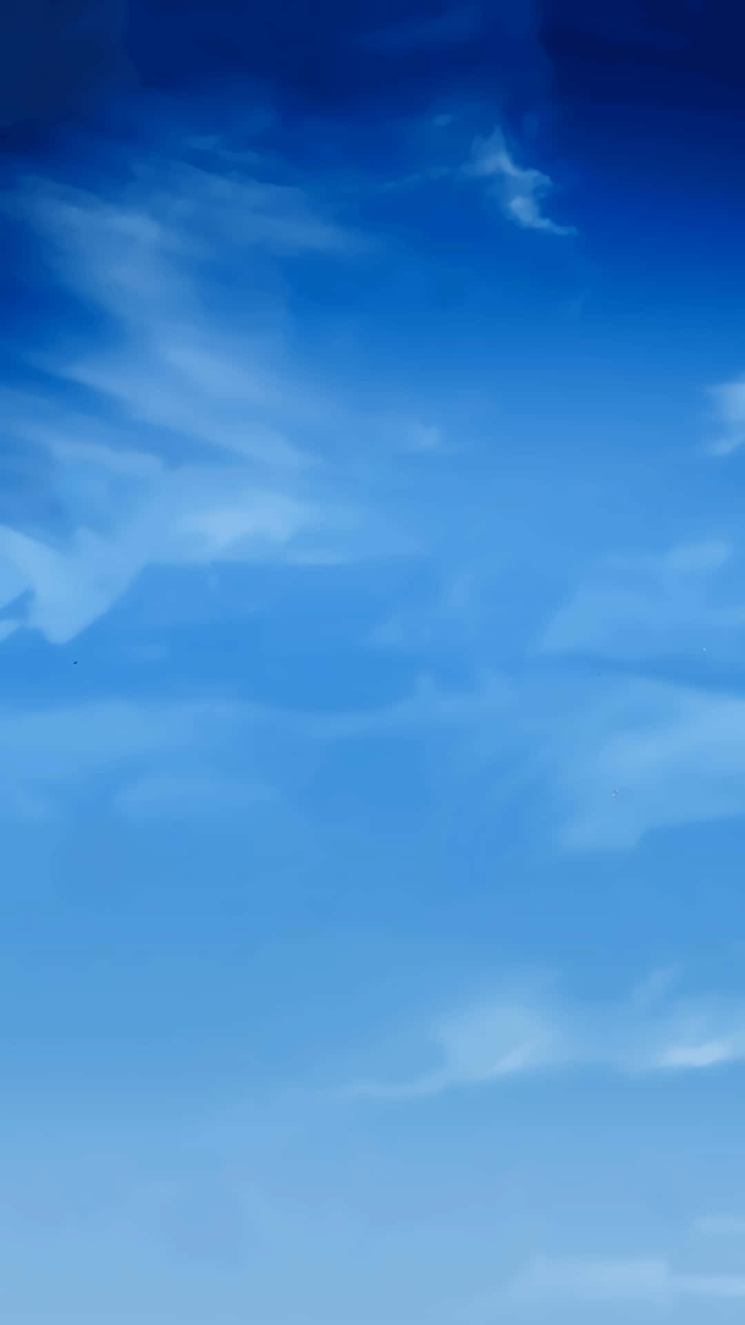 clouds aesthetic tumblr, gradient blue sky, wispy white clouds, Full HD Phone Wallpaper