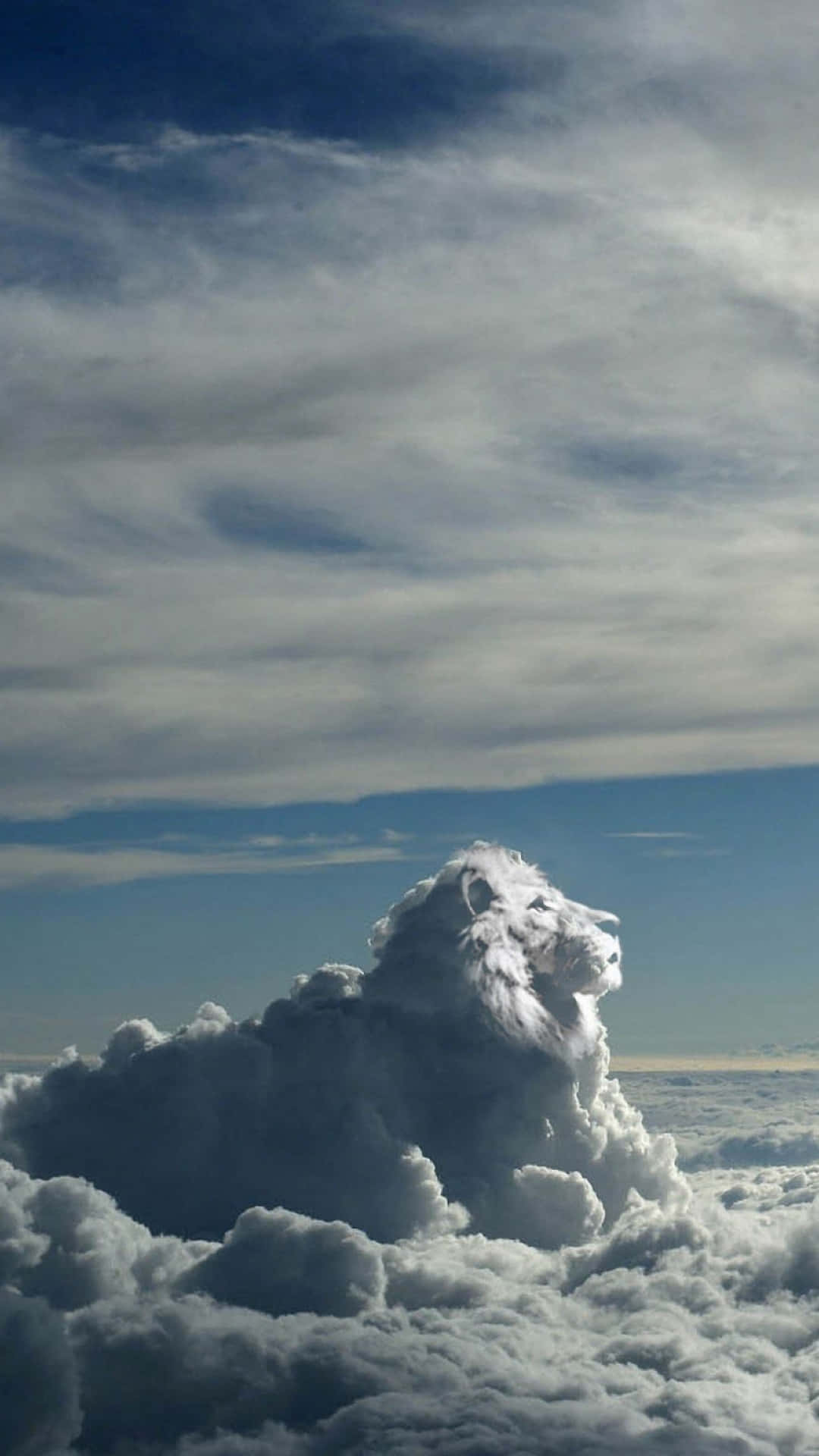 fluffy white clouds, vast blue sky, wispy cirrus clouds, Full HD Phone Wallpaper