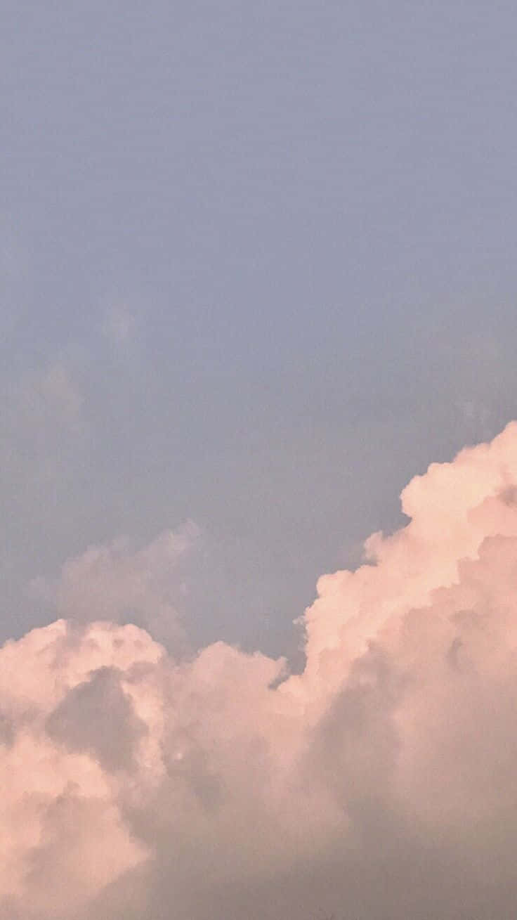 pink clouds, muted lavender sky, twilight scene, HD Phone Wallpaper