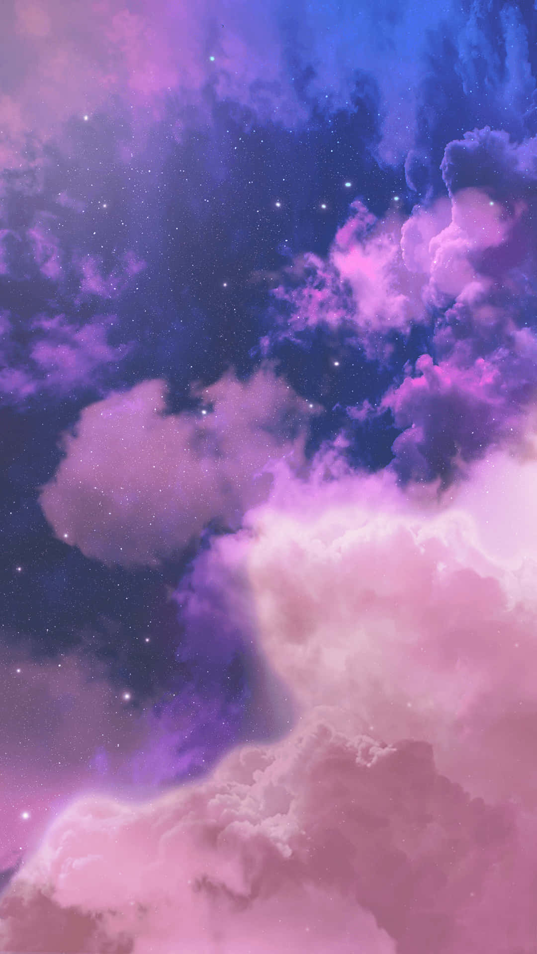 pink, purple, clouds, Full HD Phone Wallpaper