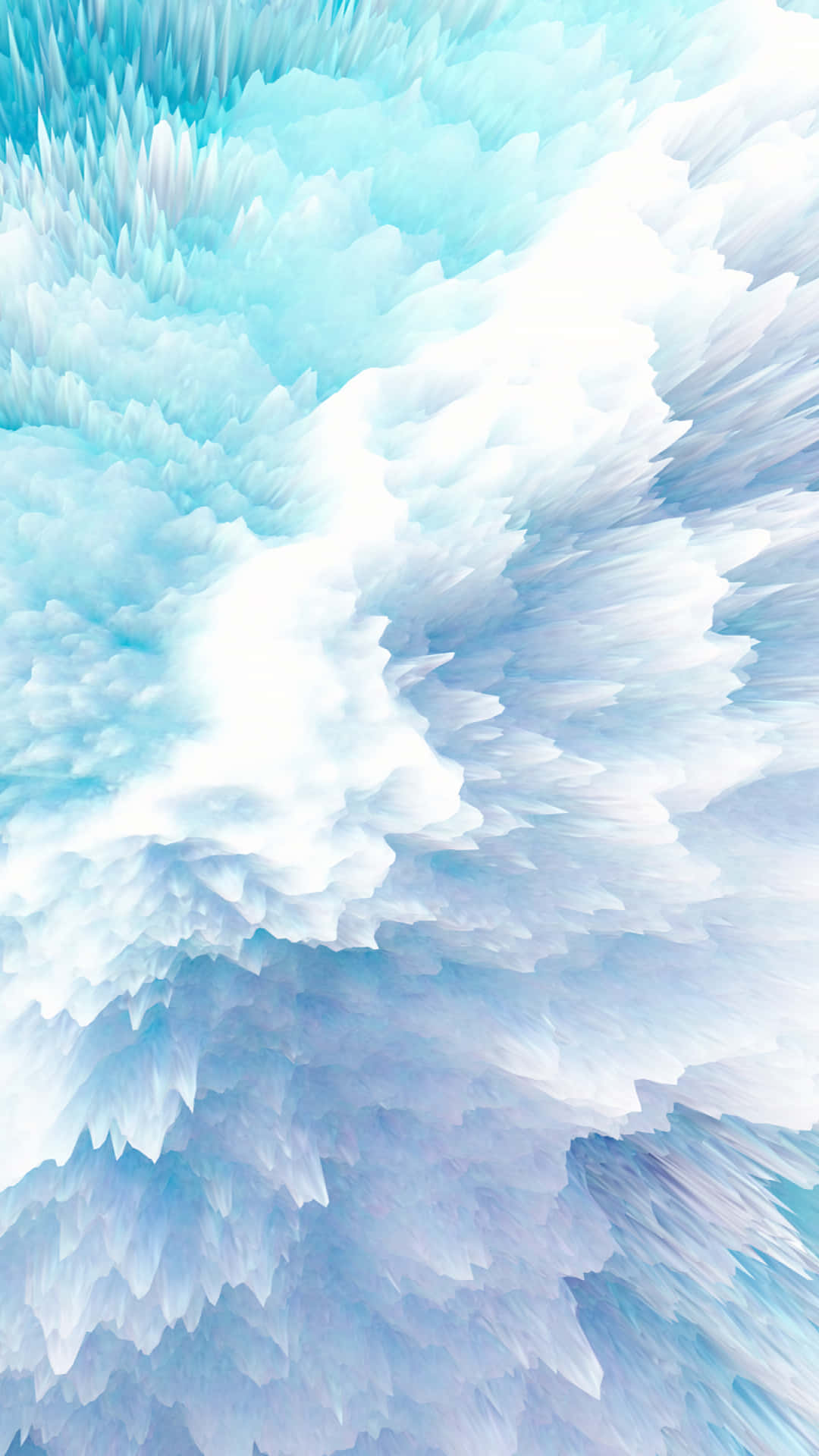 clouds aesthetic tumblr, icy blue, white feather-like textures, Full HD Phone Wallpaper