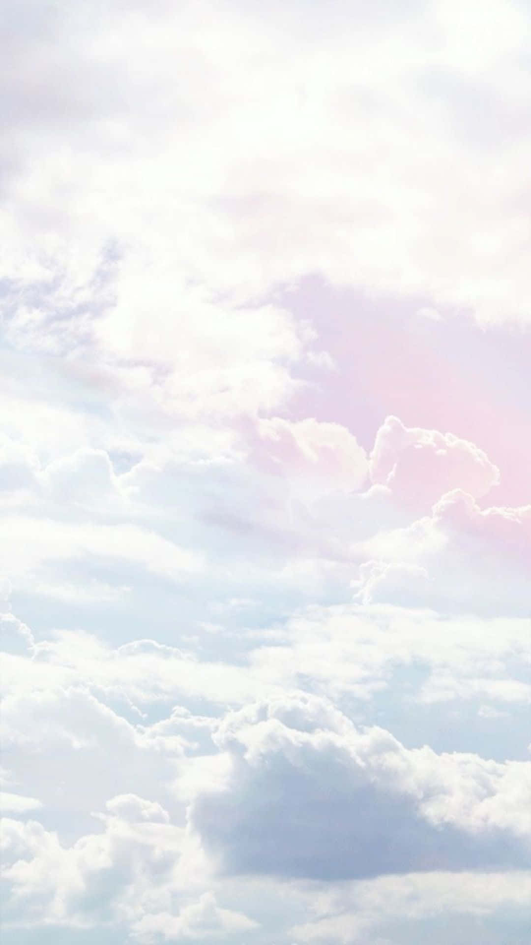 pastel clouds, pink and blue hues, gentle sky, Full HD Phone Wallpaper