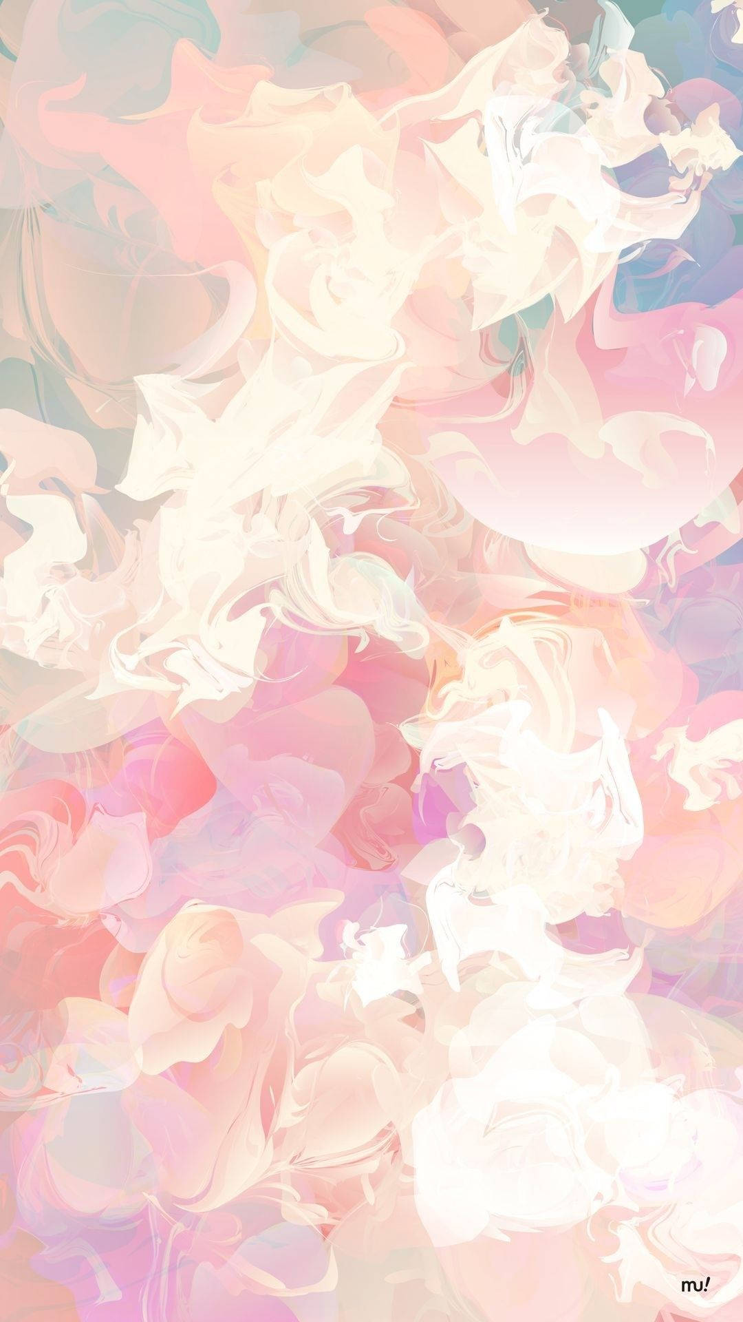 pastel phone paint patterns, pink peach, lavender, Full HD Phone Wallpaper