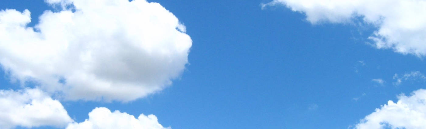 Cloudy Sky, bright blue sky, fluffy white clouds, HD Desktop Wallpaper