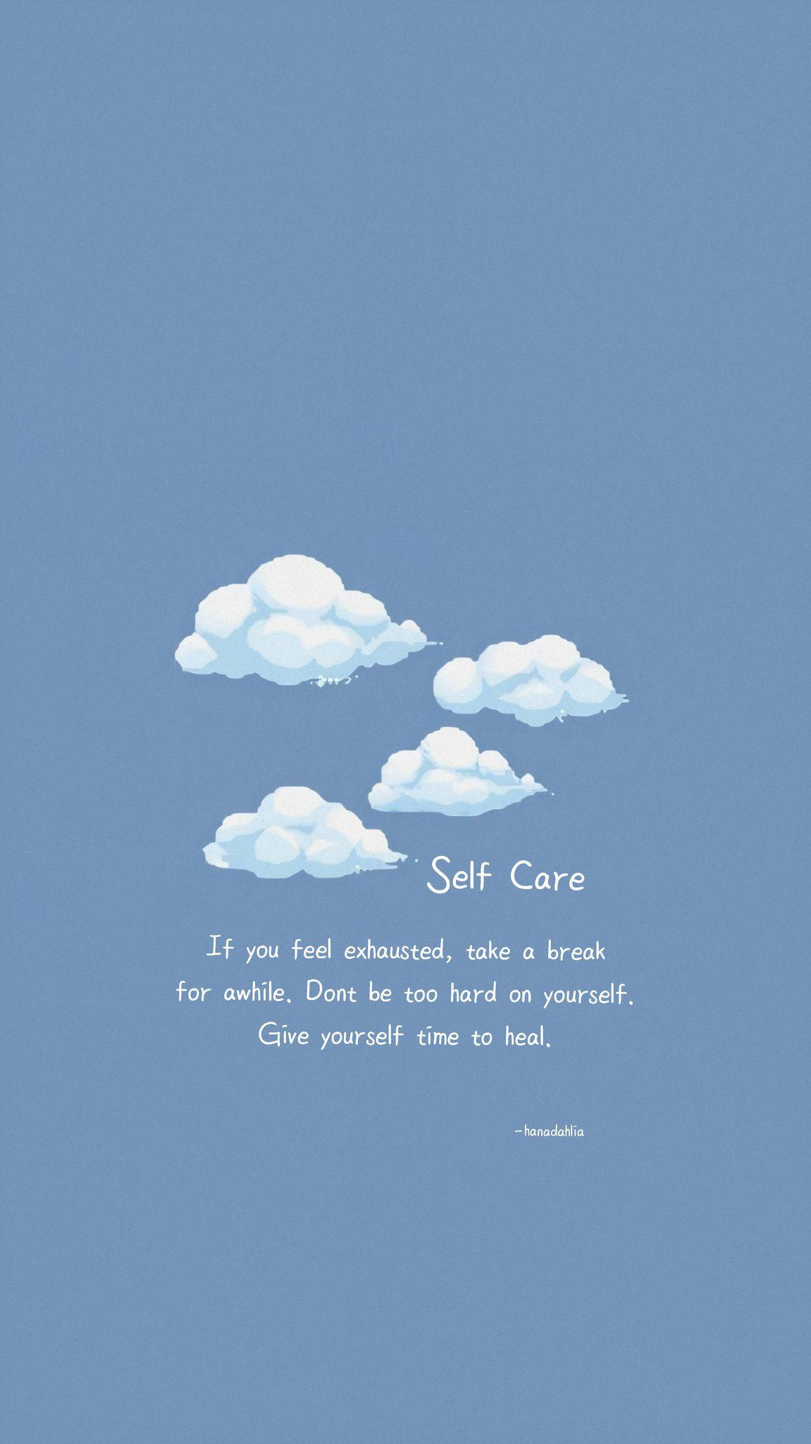 Clouds, Self Care Quotes, Pinterest Aesthetic, Full HD Phone Wallpaper
