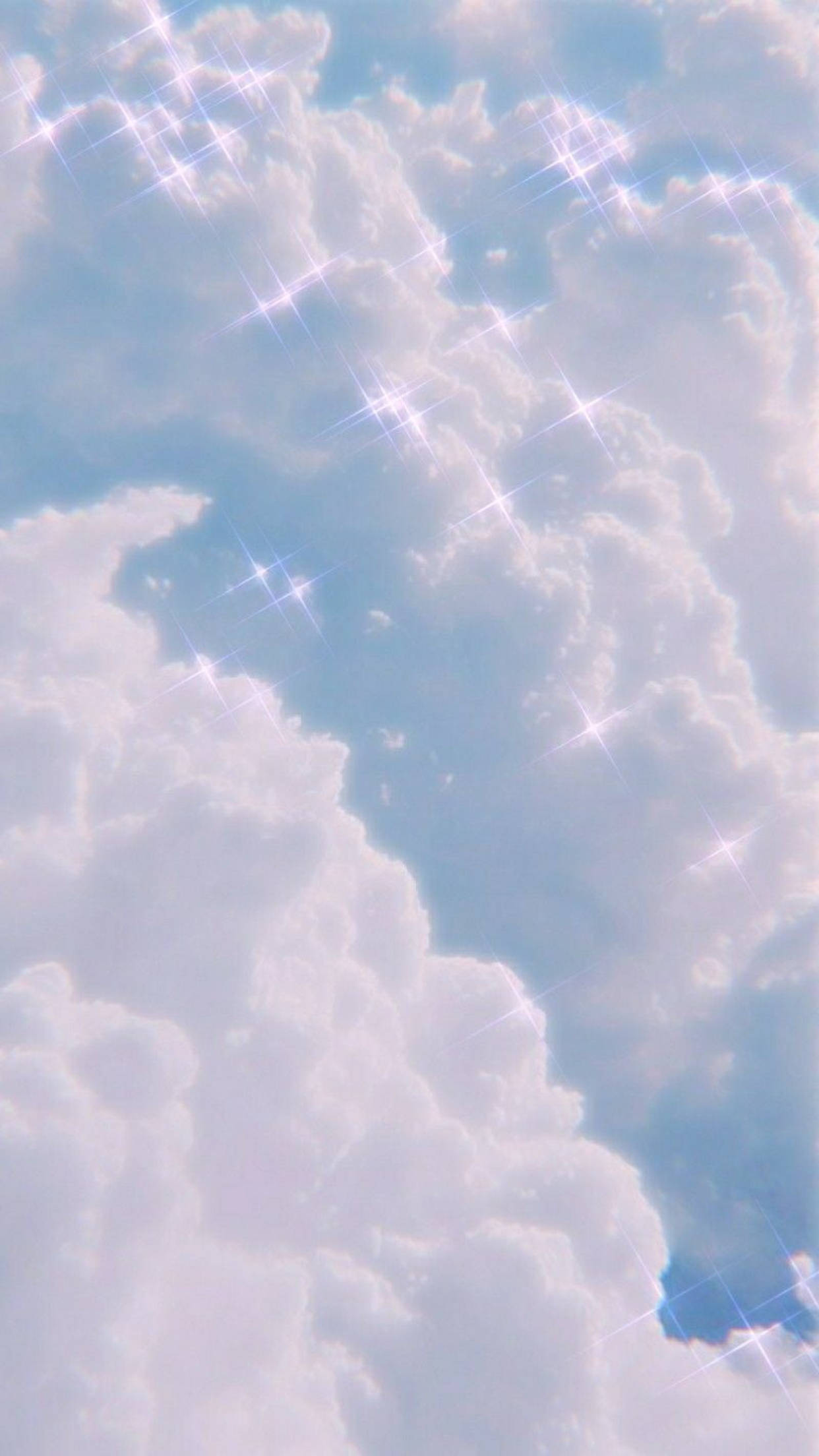 cloudy sky, light blue aesthetic, iPhone, Full HD Phone Wallpaper