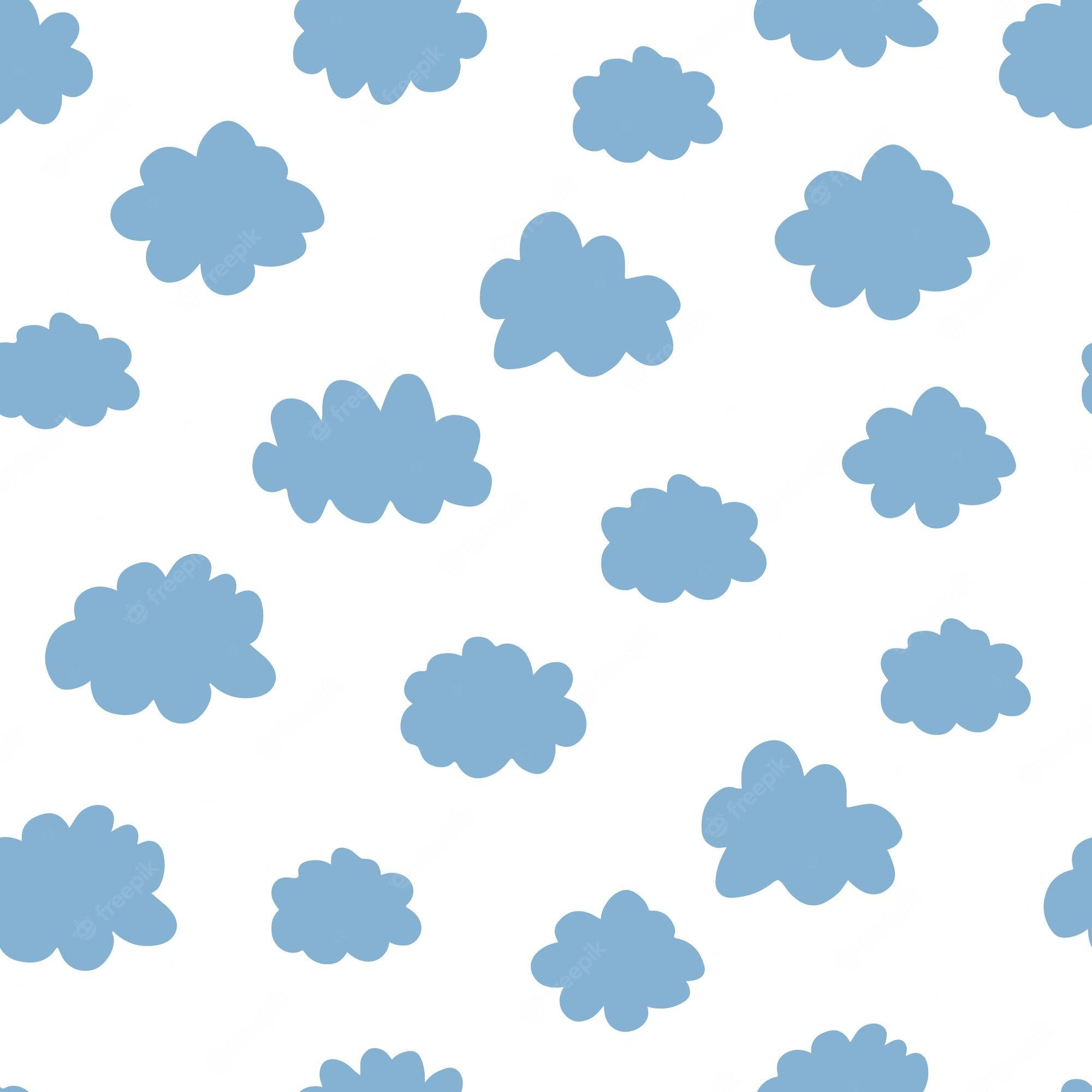 Clouds Phone, soft blue, white background, Full HD Desktop Wallpaper