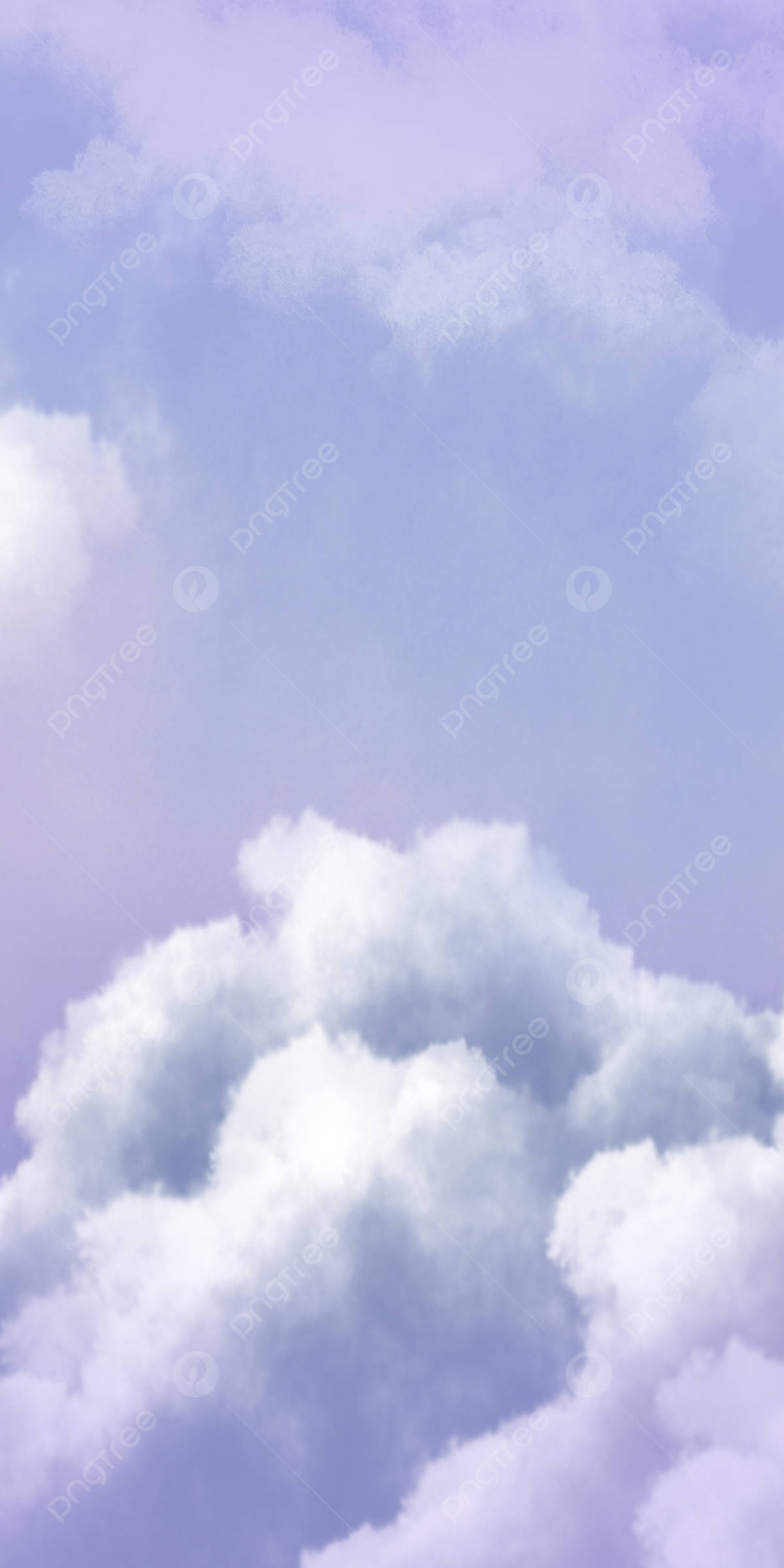 Clouds Phone, lavender, pale blue, Full HD Phone Wallpaper