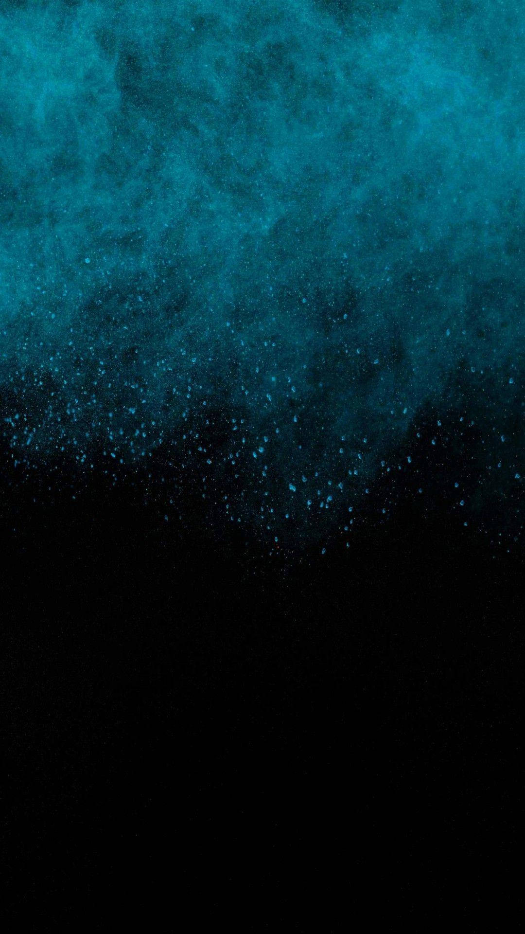 dark phone, hazy blue clouds, deep teal powder, Full HD Phone Wallpaper