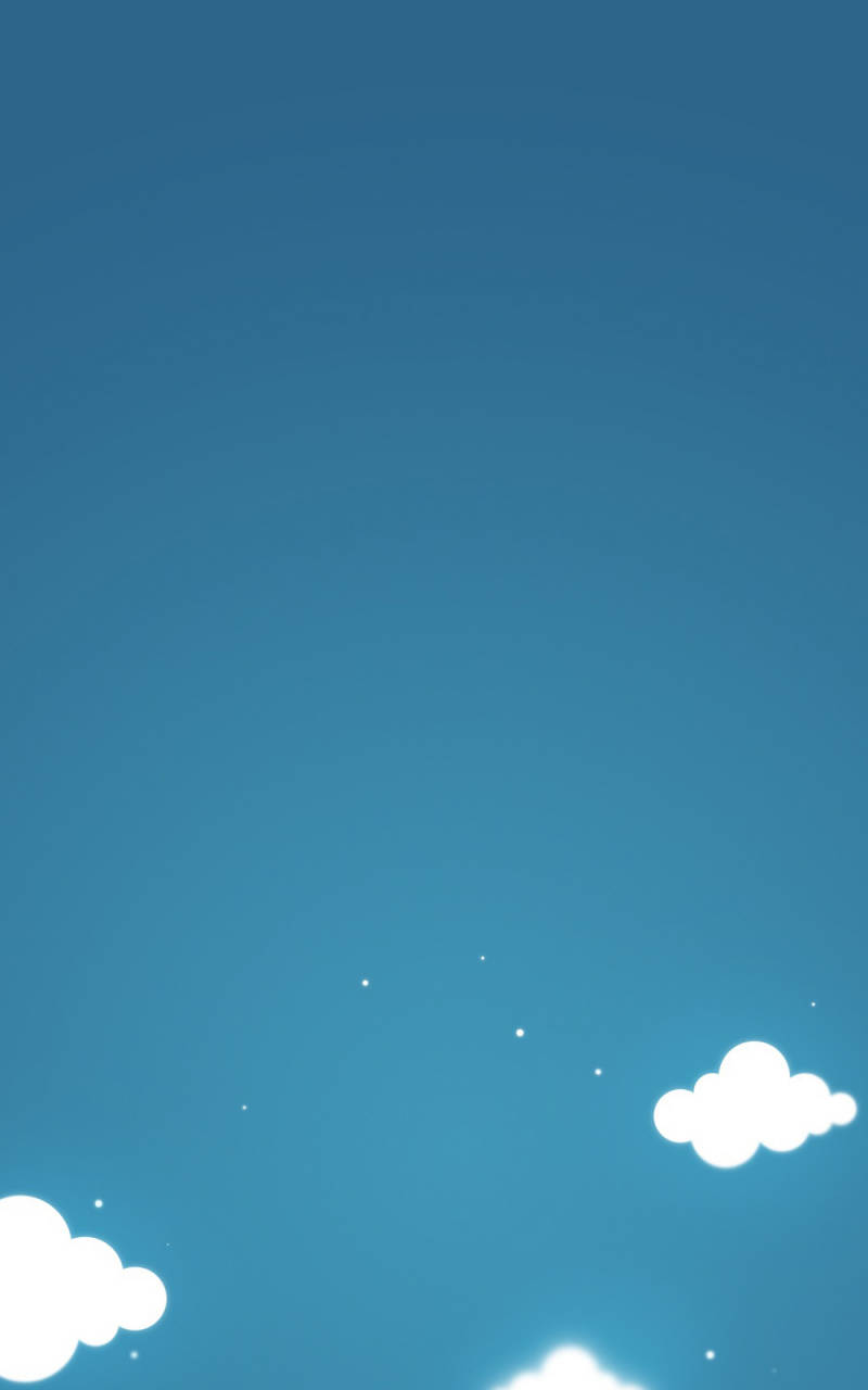 cute blue phone, dark clouds, soft blue gradient, HD Phone Wallpaper