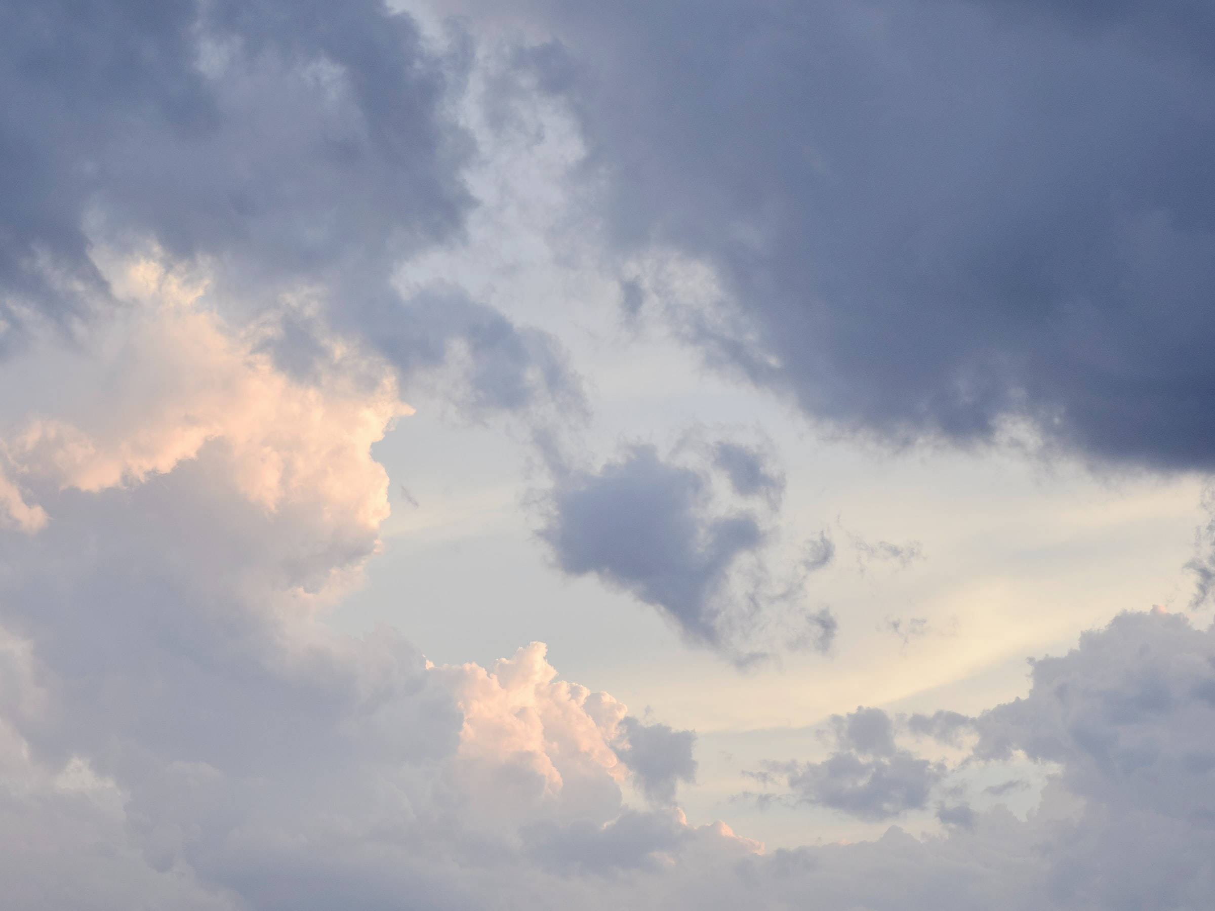 indigo, cloudy sky, twilight, Full HD Desktop Wallpaper