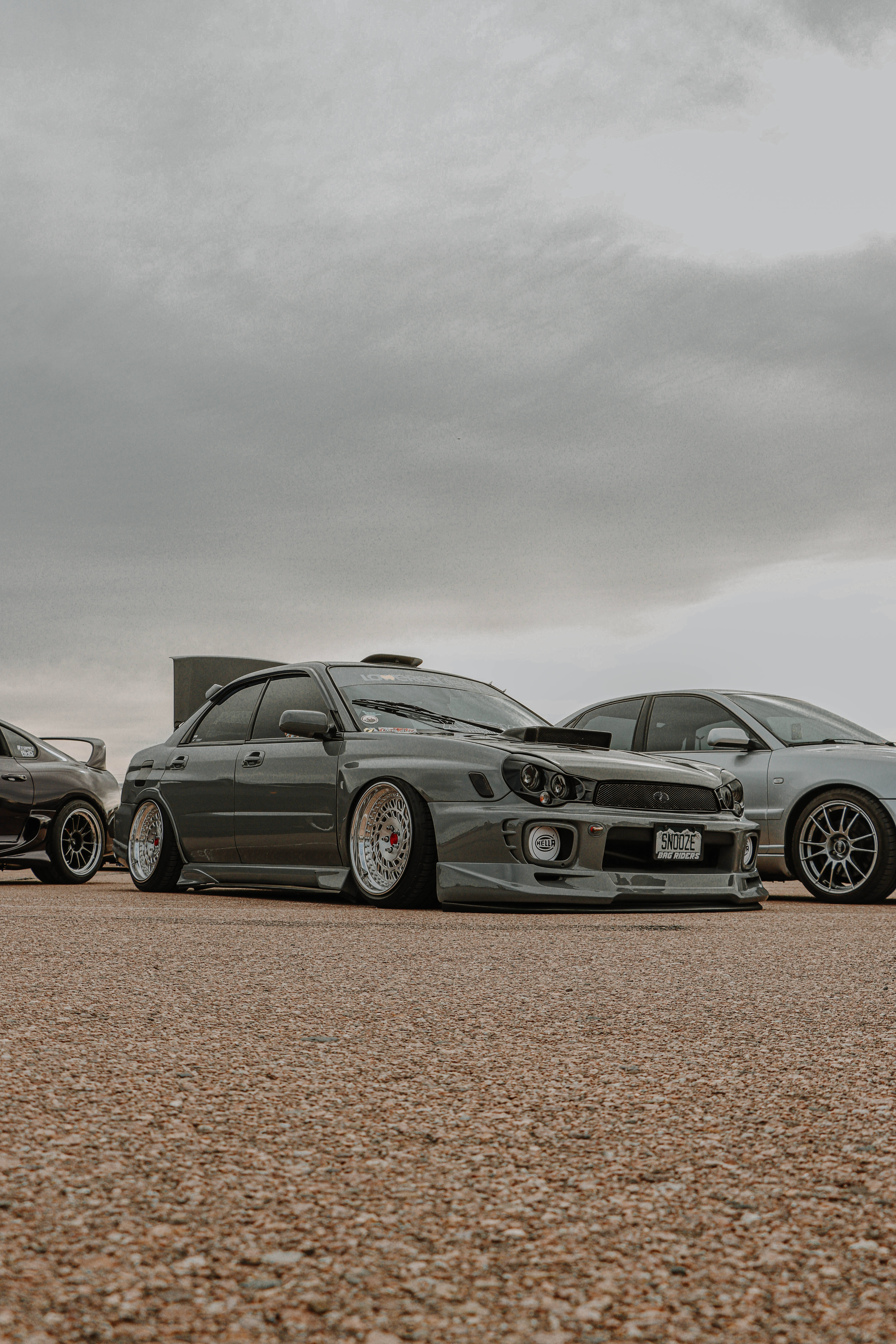 distant nimbus, subaru wrx sti, gray, 5K Phone Wallpaper