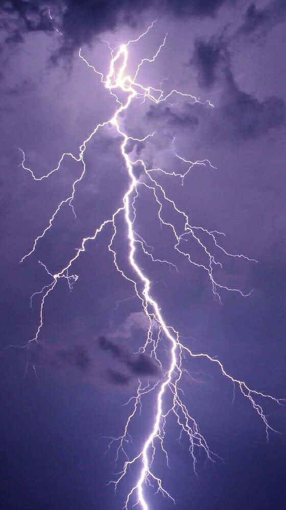 Cool Lightning, purple, lightning, SD Phone Wallpaper