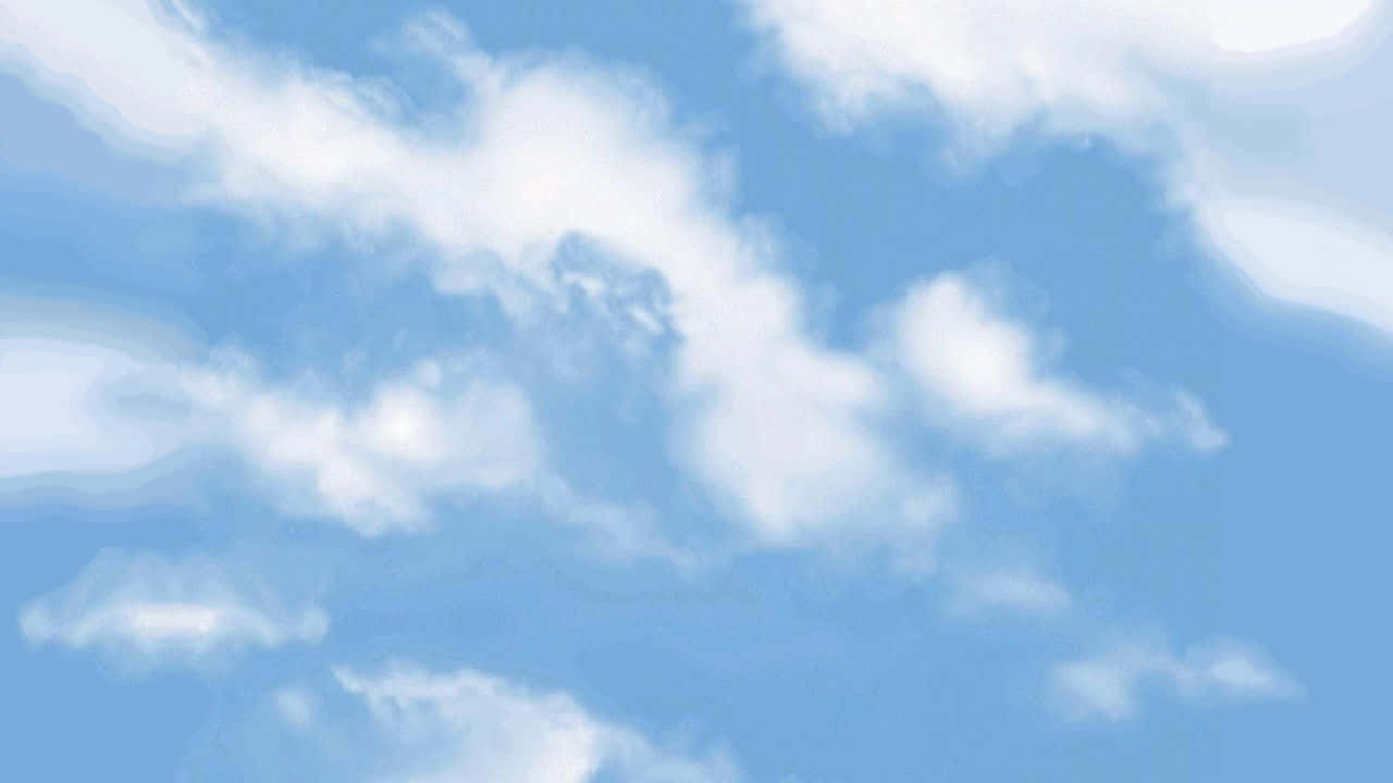 cloudy sky, soft fluffy white clouds, serene light blue sky, HD Desktop Wallpaper