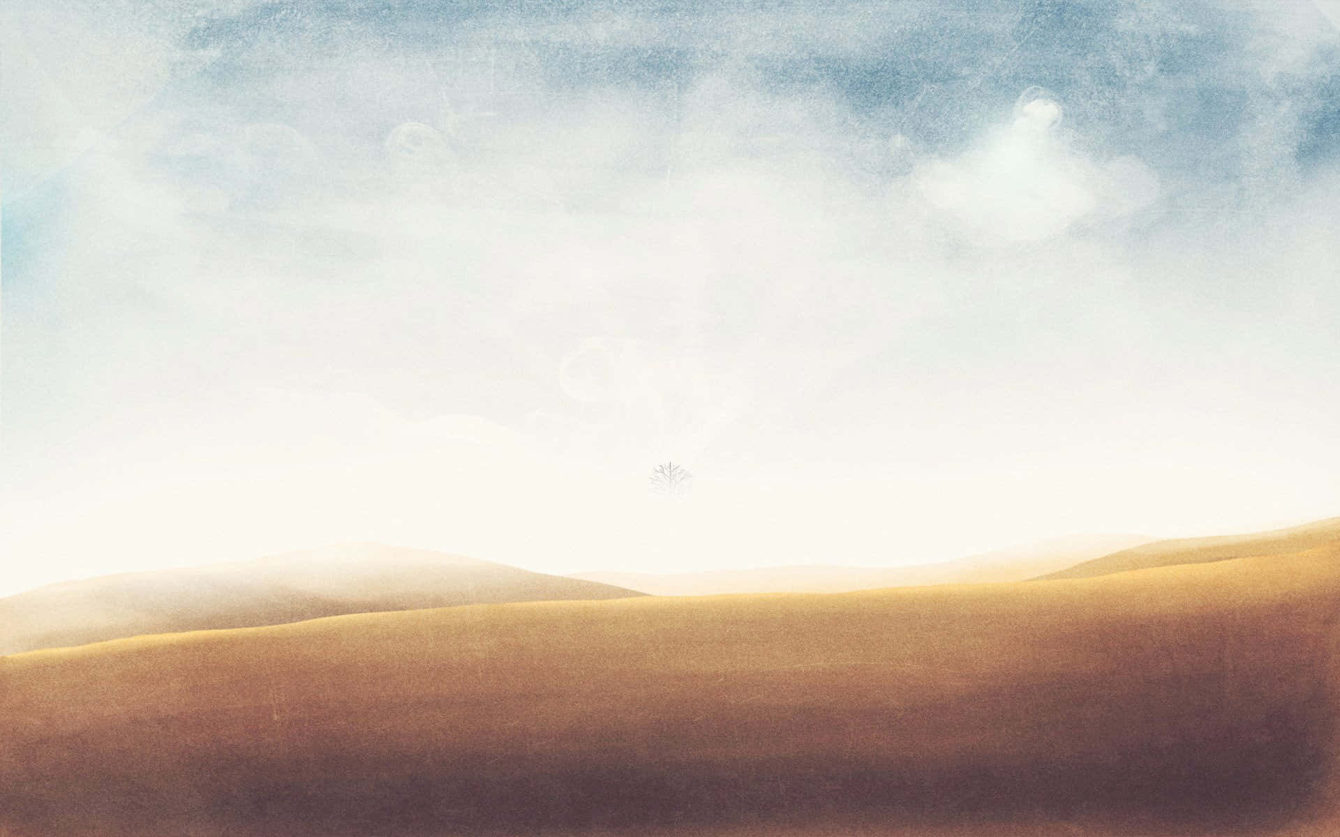 Modern Desktop, desert, soft rolling golden hills, Full HD Desktop Wallpaper