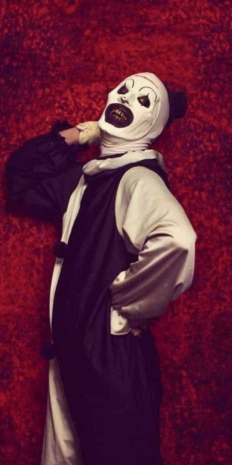 Art The Clown, white mask, black eyes, HD Phone Wallpaper