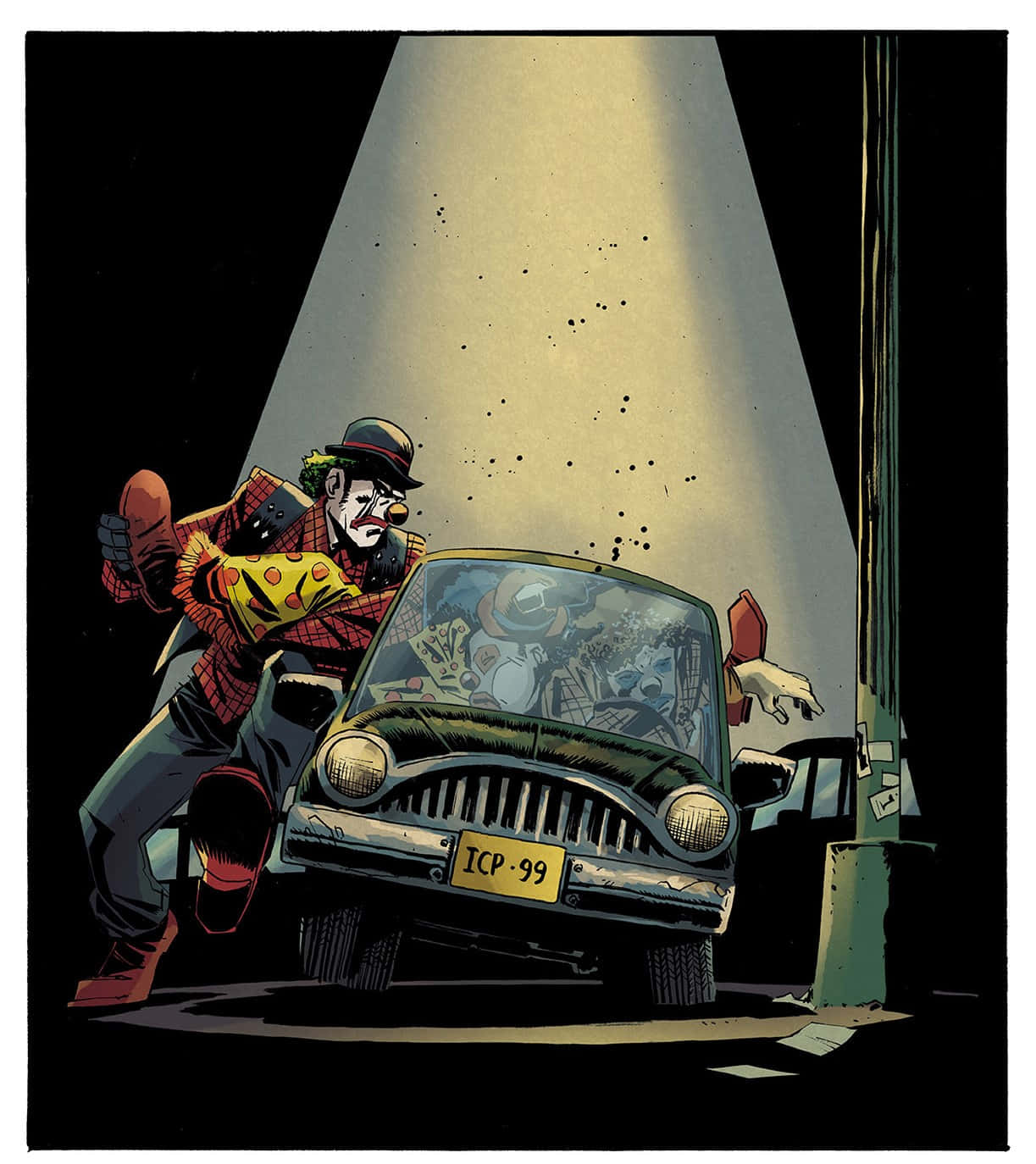 Clown Car, red plaid shirt, bowler hat, HD Phone Wallpaper