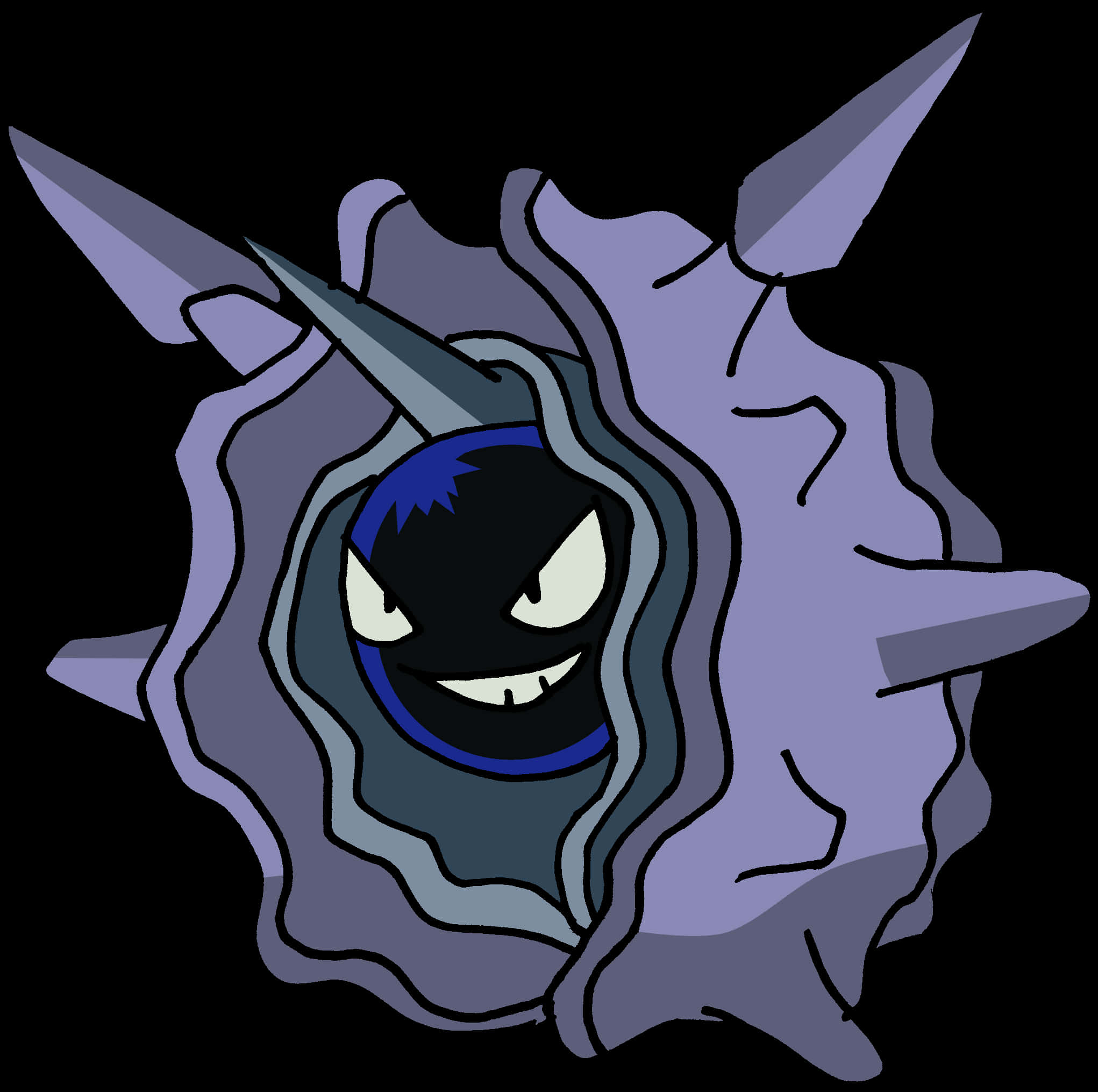 Cloyster, purple, spiked creature, Full HD Desktop Wallpaper
