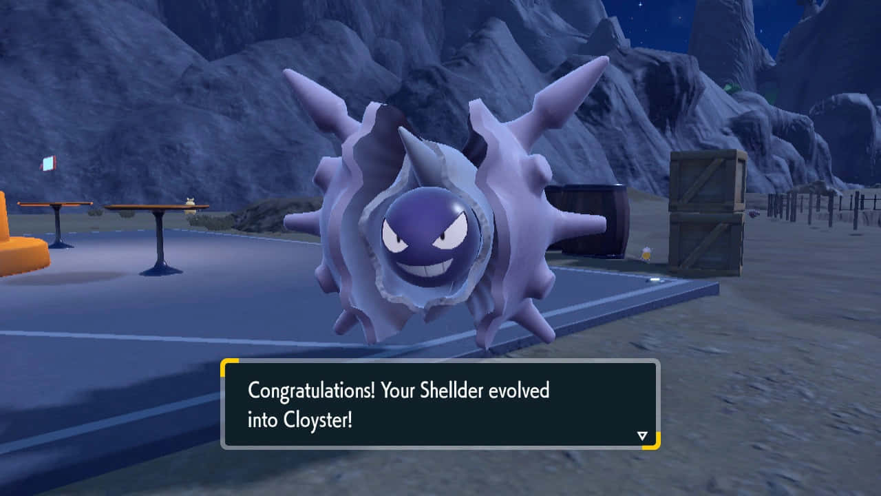 Cloyster, purple, spiky, HD Desktop Wallpaper