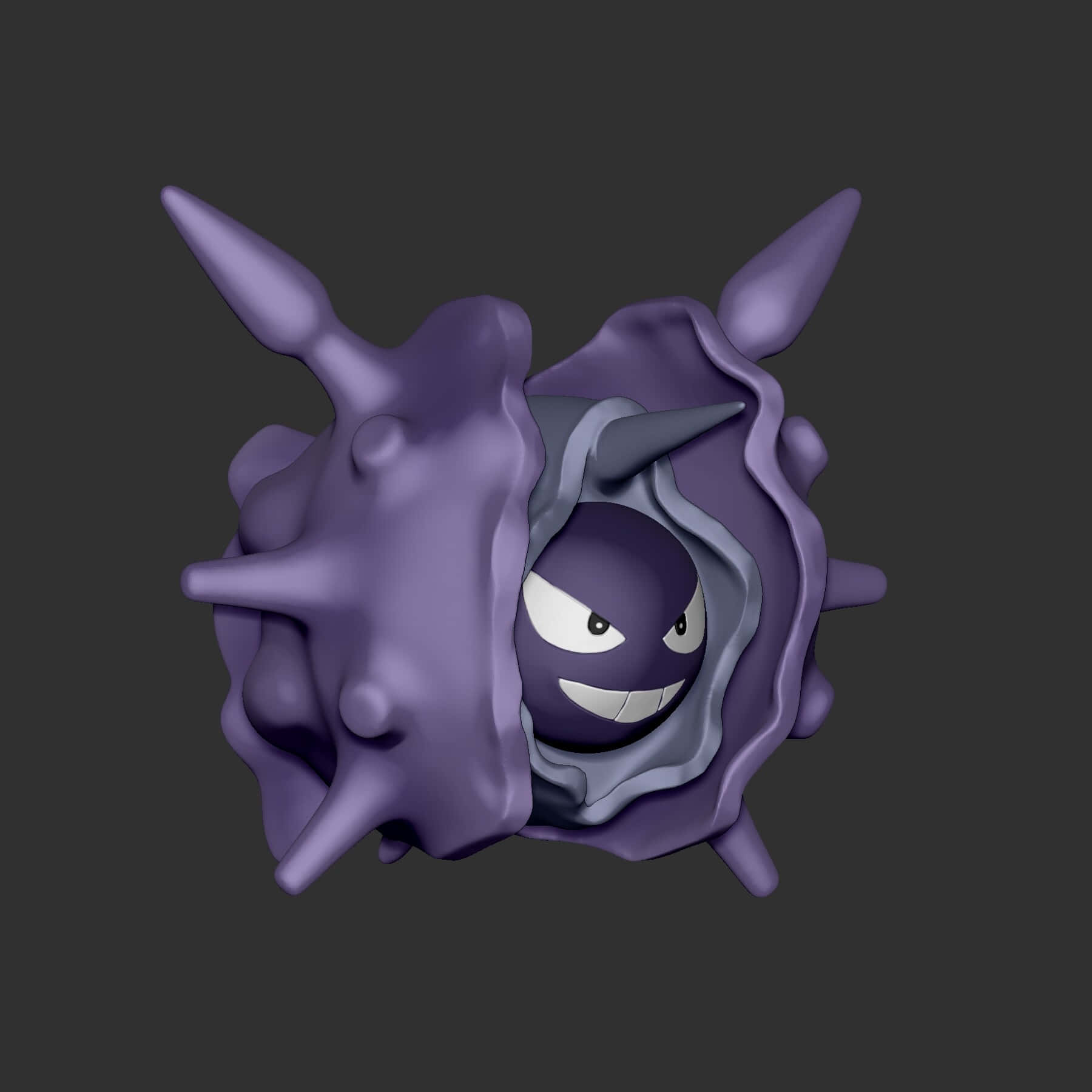 Cloyster, purple, sharp spikes, HD Desktop Wallpaper