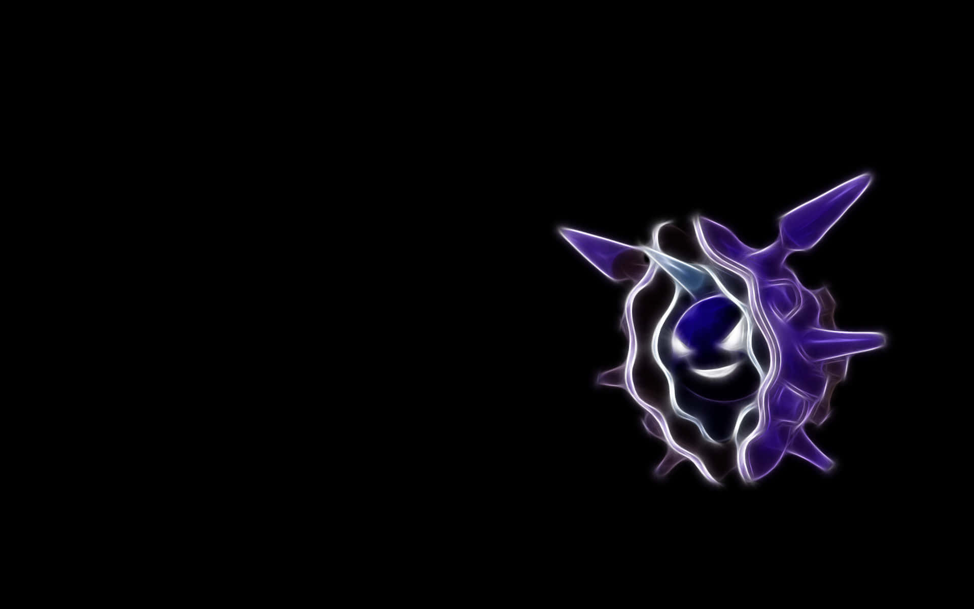 Cloyster, glowing purple, white, Full HD Desktop Wallpaper