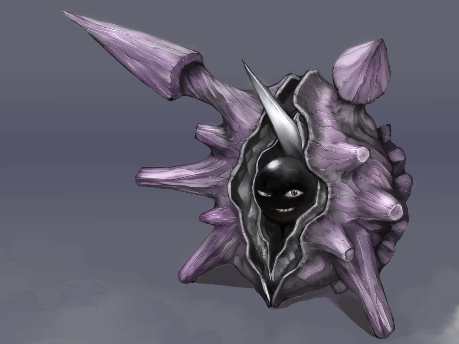 Cloyster, purple, spiky, HD Desktop Wallpaper