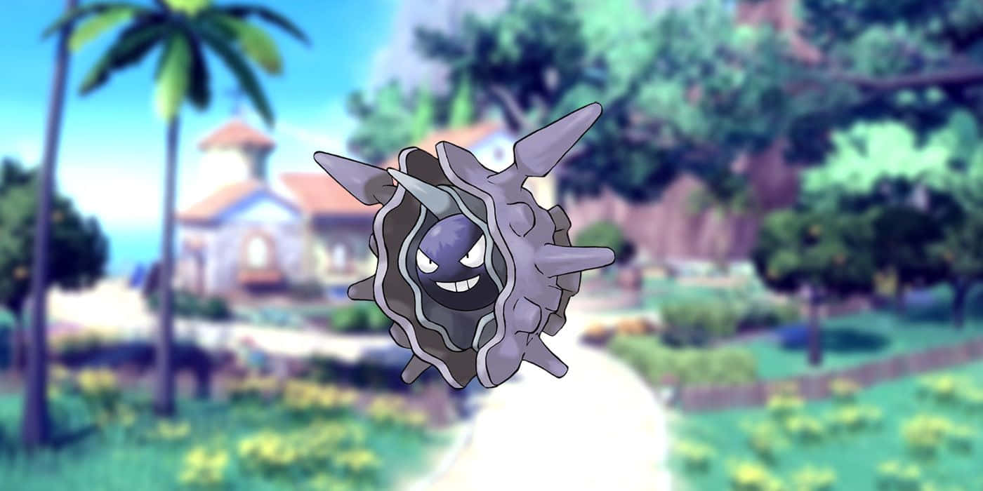 Tropical Cloyster, gray Pokémon, sharp spikes, HD Desktop Wallpaper