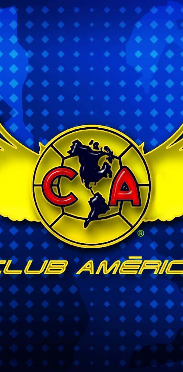 Club America, vibrant blue, yellow, HD Phone Wallpaper